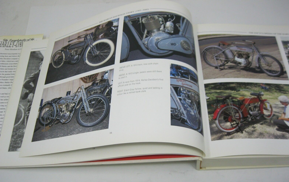 The Encyclopedia of the Harley Davidson Hardcover Peter Henshaw