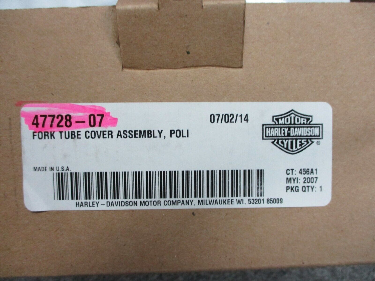 Harley Davidson OEM Fat Boy/Shrine Polished Fork Tube Cover 47728-07