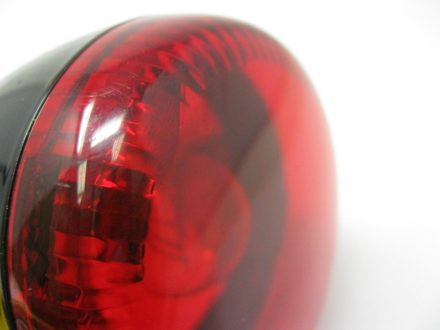Unbranded 3 Wire Gloss Black Bullet Style Red Lens Signal Light