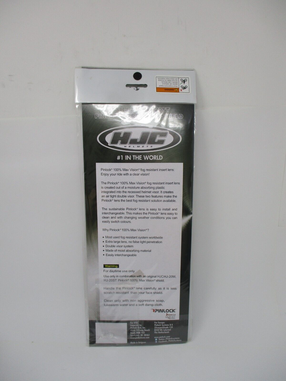 HJC Pinlock Fog Resistant Shield Insert Lens for HJ-20M HJ-20ST