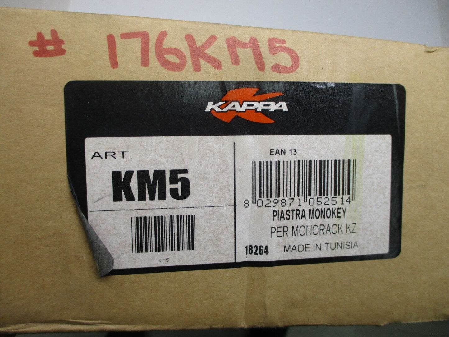 KAPPA SPECIFIC REAR RACK KAPPA PLATE IN NYLON FOR FZ MONOLOCK CASES