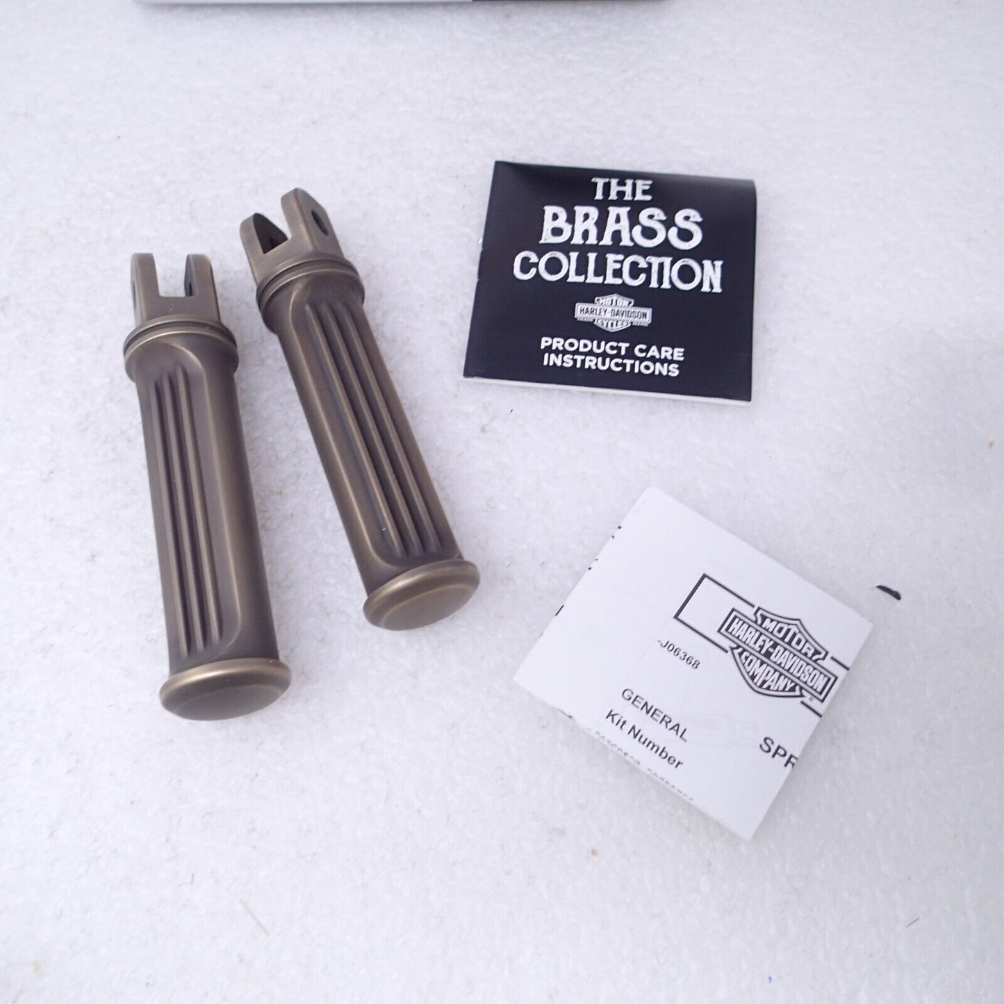 Brass Passenger Foot Pegs Harley-Davidson 18 & LATER FXBB & FXLR 50500709