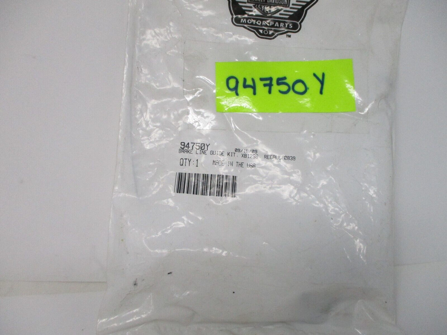 NOS Harley Davidson Buell Recall 0839 Brake Line Guide Kit XB12SS 94750Y