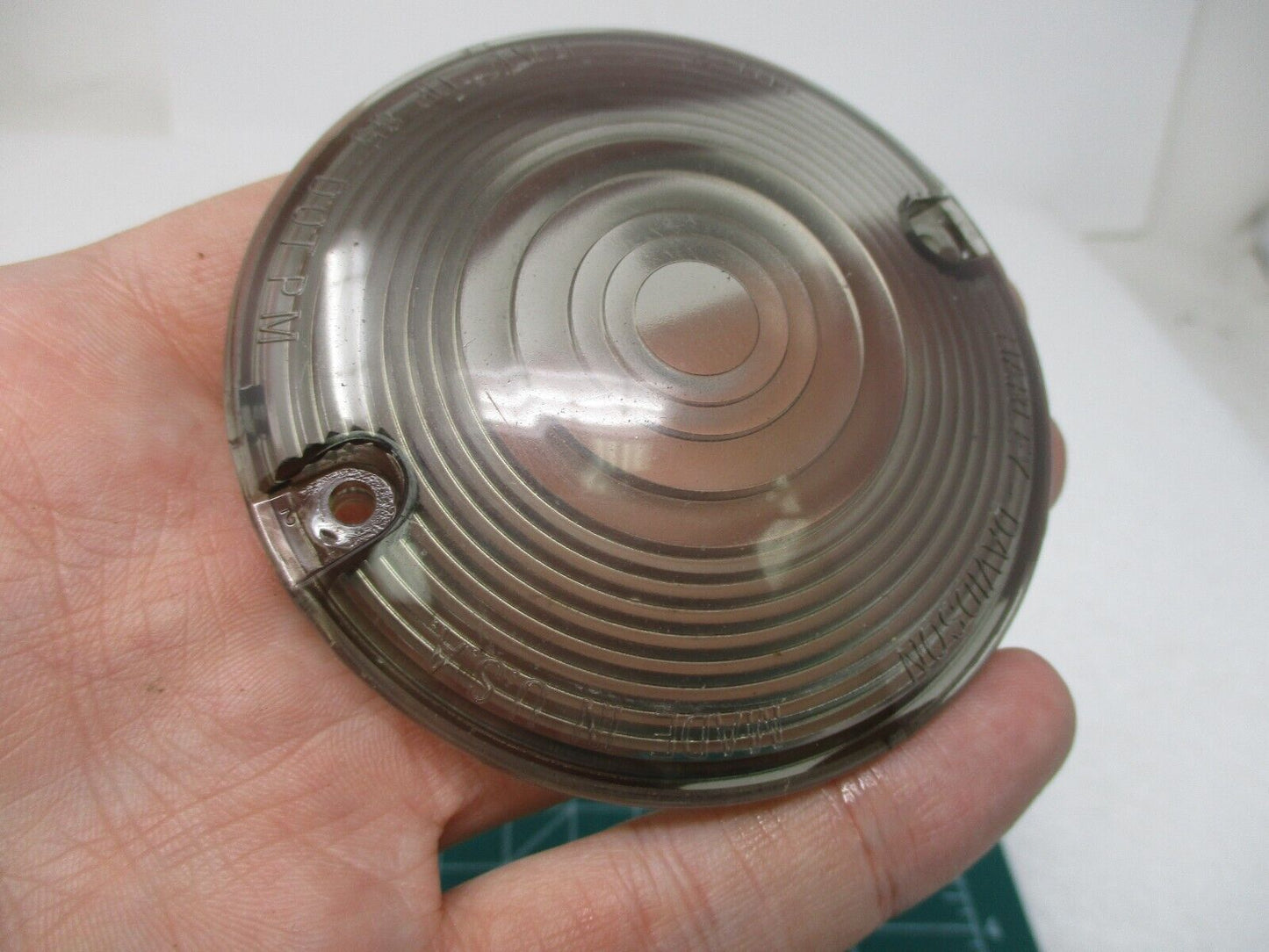 2x Smoked Lens Turn Signal Light Flat Lens Covers For Harley Davidson Electra Gl