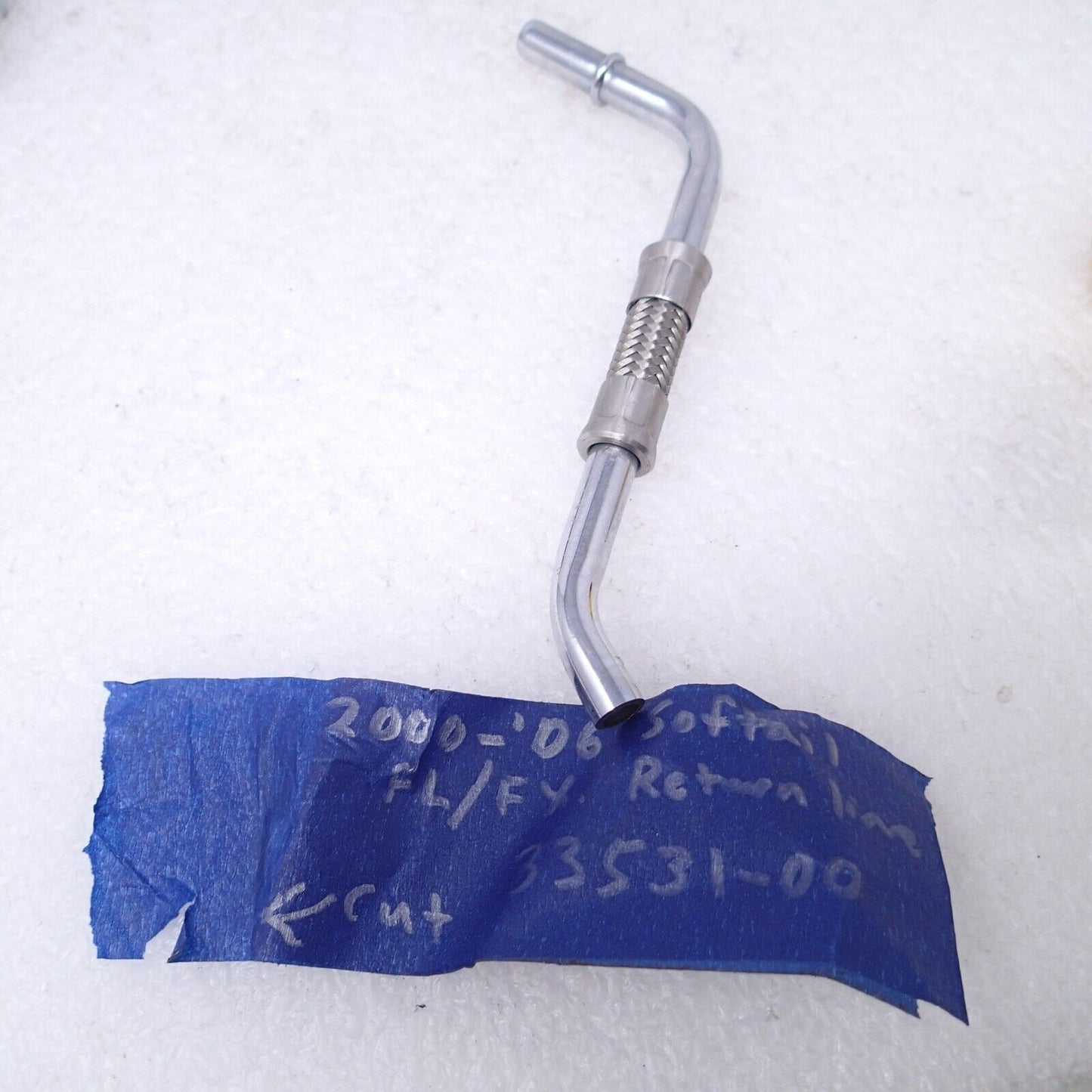 CUT! Harley-Davidson 2015 Softail Slim Oil Line Chrome 33531-00 (FOR PARTS)