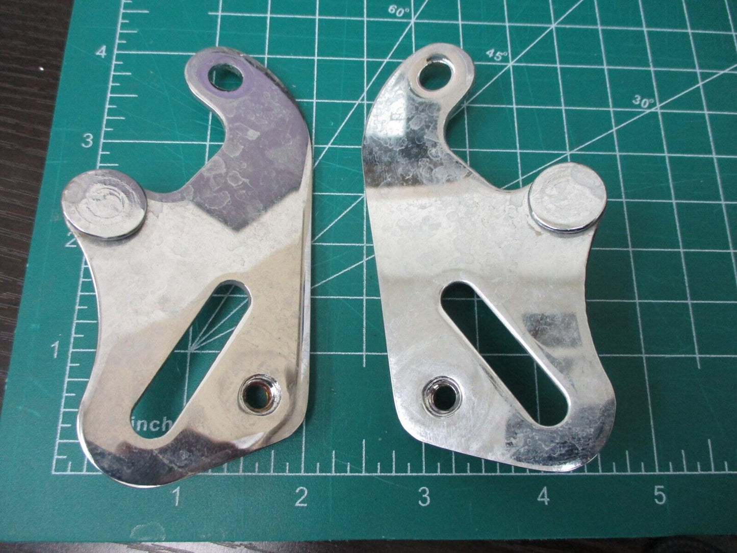 14-23 Harley Road Glide Seat Strap Brackets Buckles Chrome