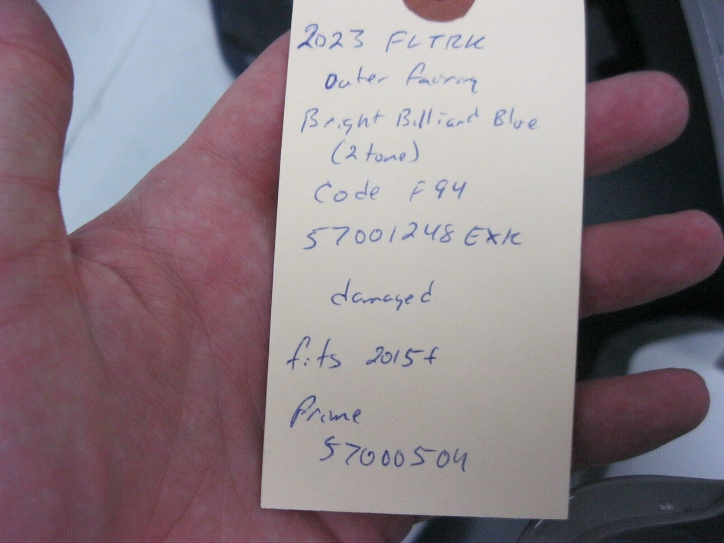 Harley Outer fairing FLTRK 57001248EXK Bright Billiard Blue tone 57000504 DAMAGE