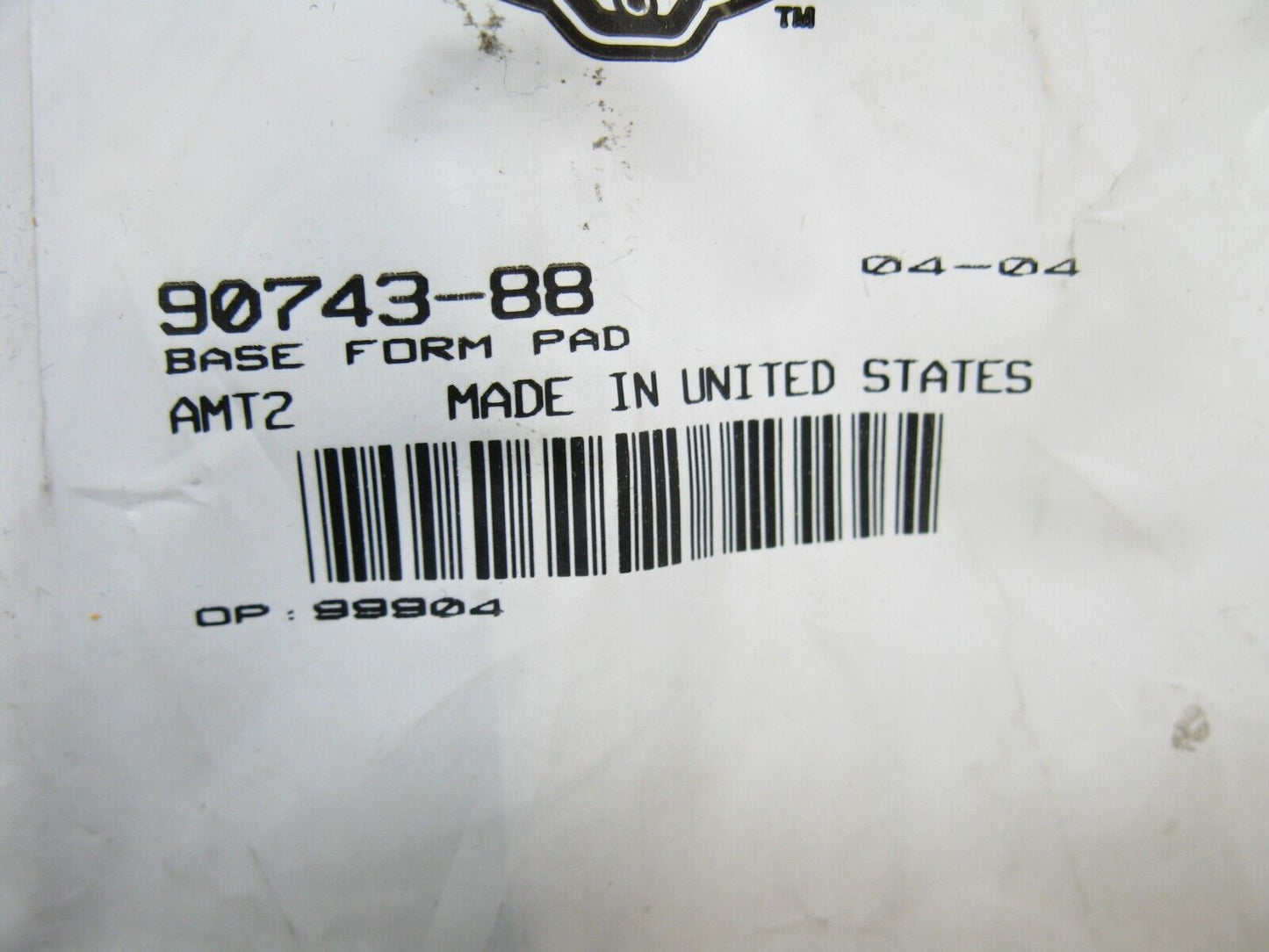 HARLEY DAVIDSON OEM TOURING TOUR PAK FORM PAD 90743-88 SET 3pcs