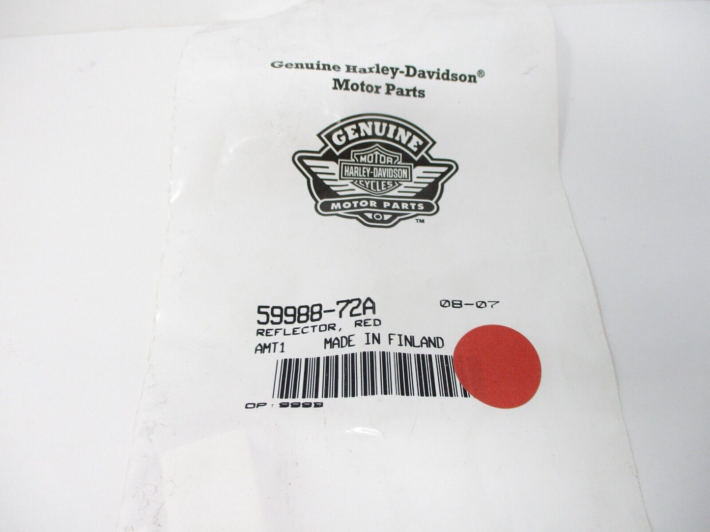 NOS Harley Davidson Reflector Red 59988-72A ( SET 3pcs)