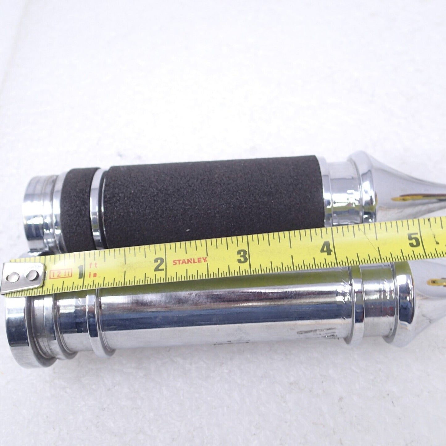 American Ironhorse Custom Chopper Harley Grips Chrome 1" Bars Aih Pointed USED