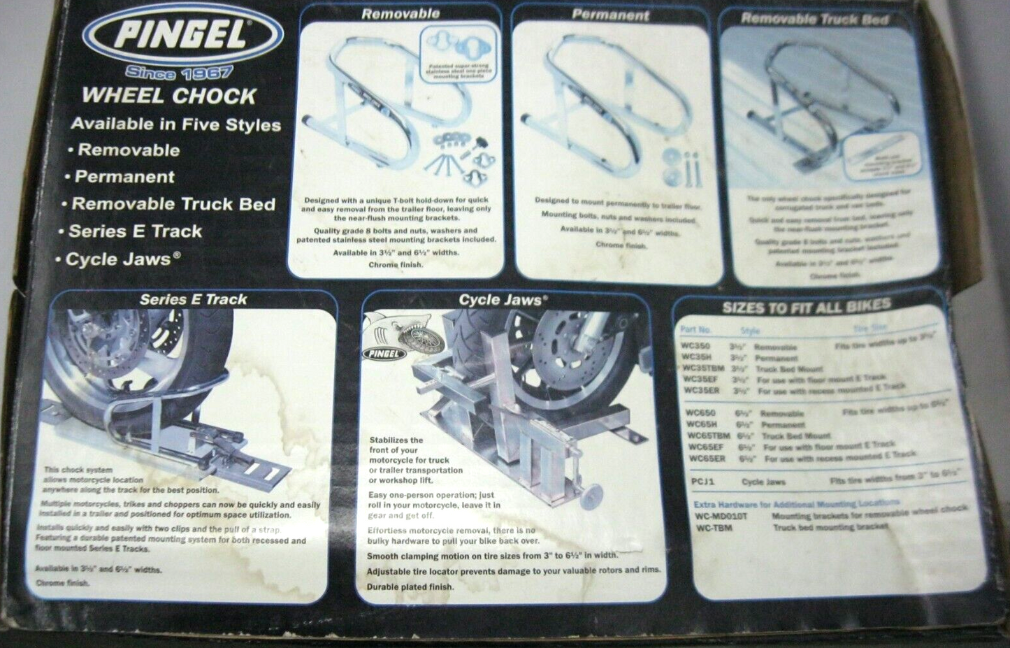Pingel Chrome 6.5" Removable Wheel Chock WC650