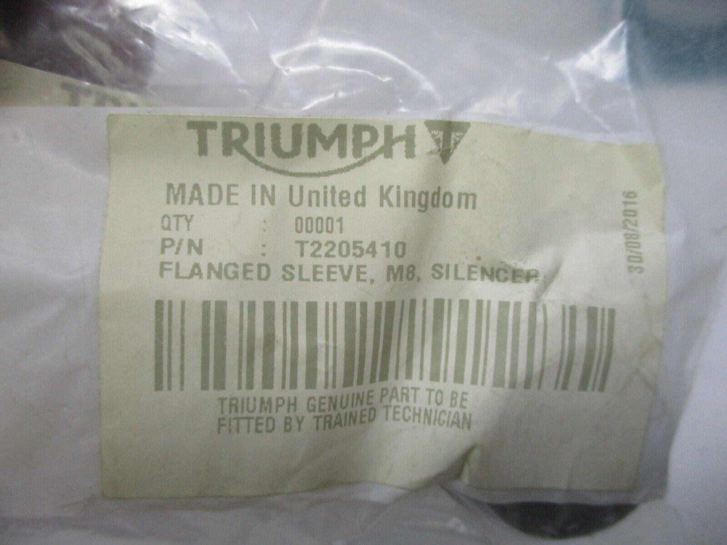 Triumph Tiger t2205410 Flanged Sleeve, M8, Silencer