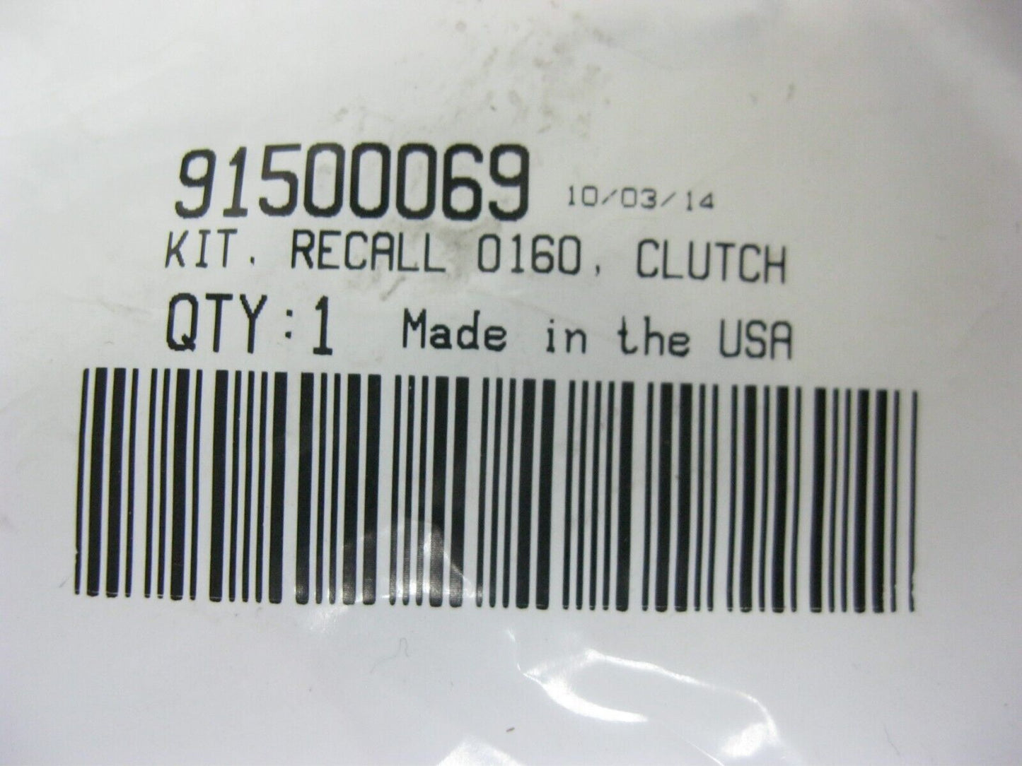 Harley-Davidson OEM Clutch Master Cylinder Recall Kit 0160 91500069
