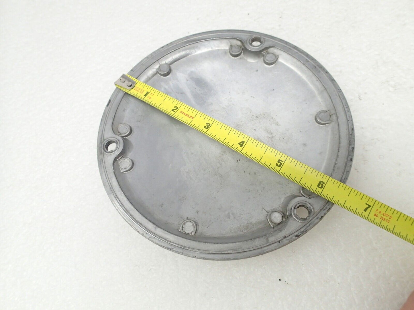 Harley 6 inch CHROME Primary Derby Clutch Cover (6'')