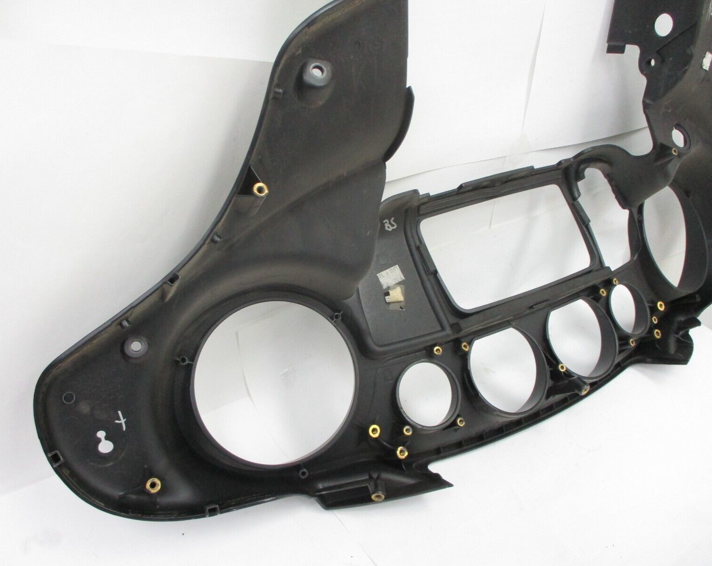Genuine 14-21 OEM Harley Touring Batwing Inner Fairing Vivid matt Black - Crack