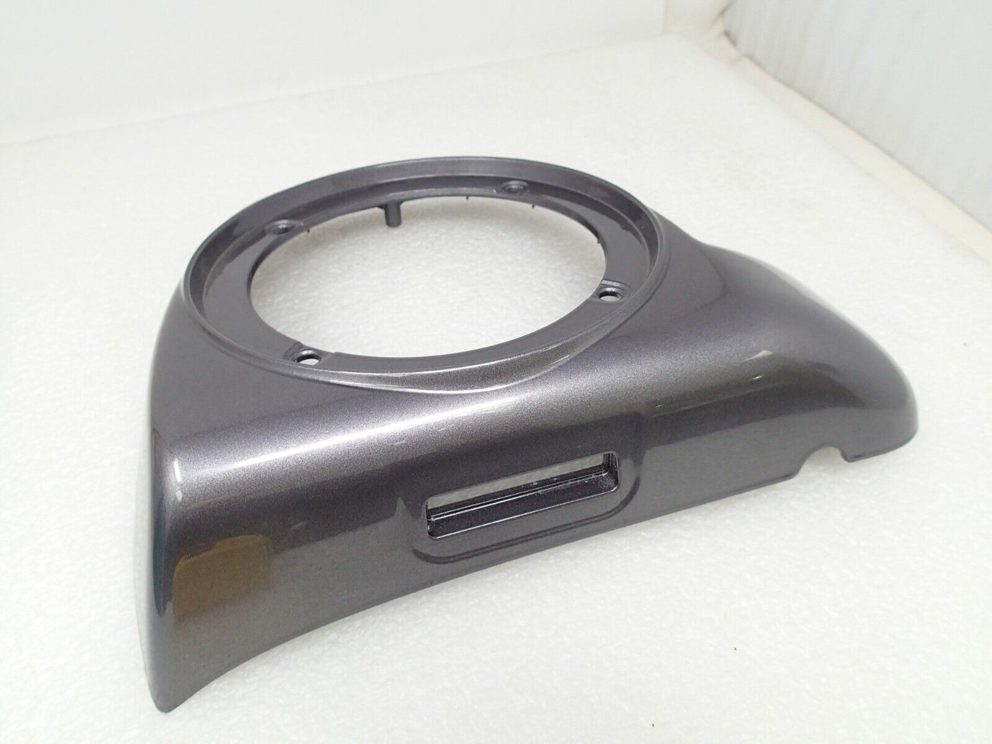 Harley Lower Fairing Speaker Grill Cover Charcoal Pearl Silver 57100236