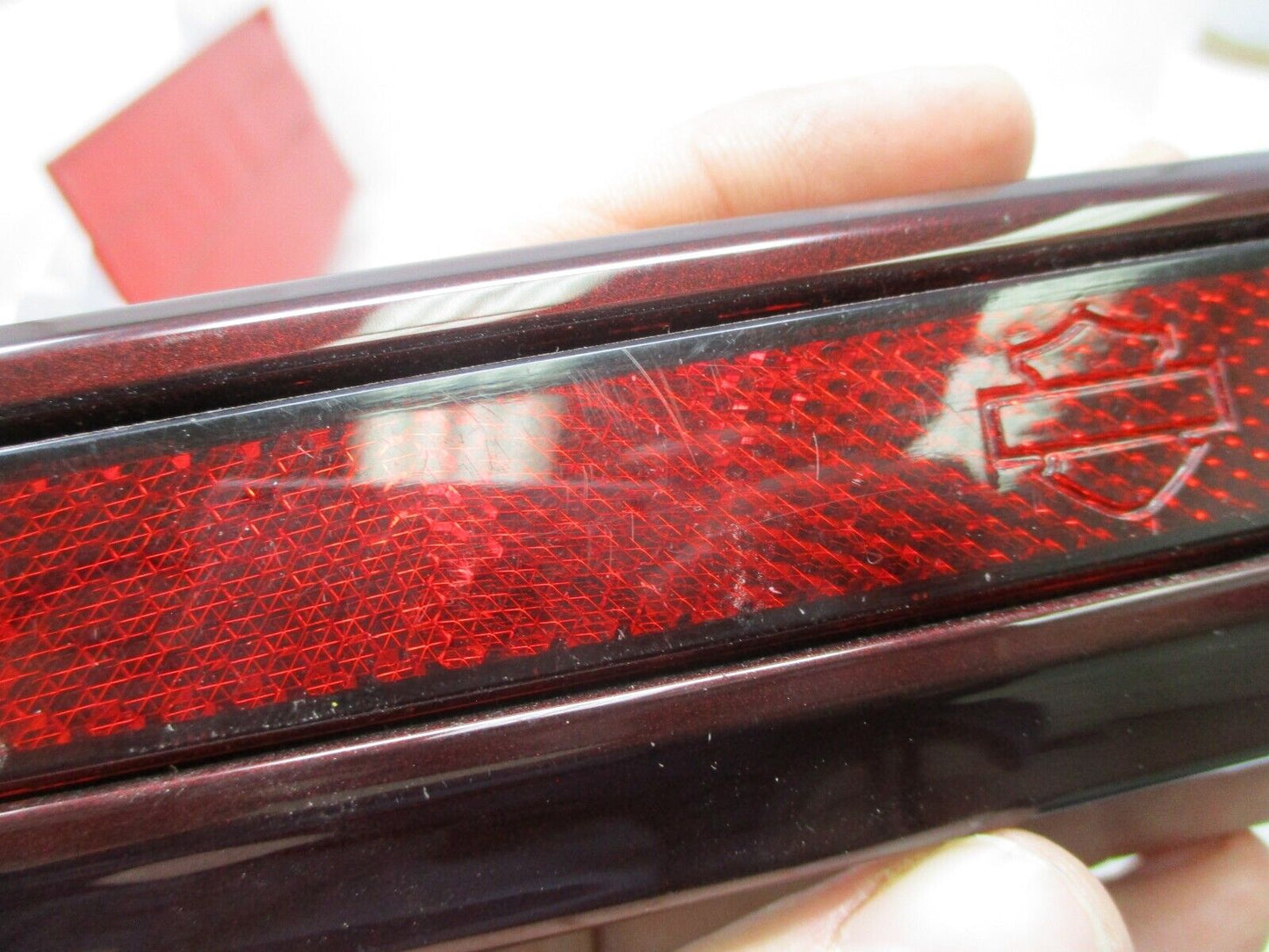 Harley 14-23 Touring Dark Red Right Side Saddlebag Latch Hinge Cover 90200449