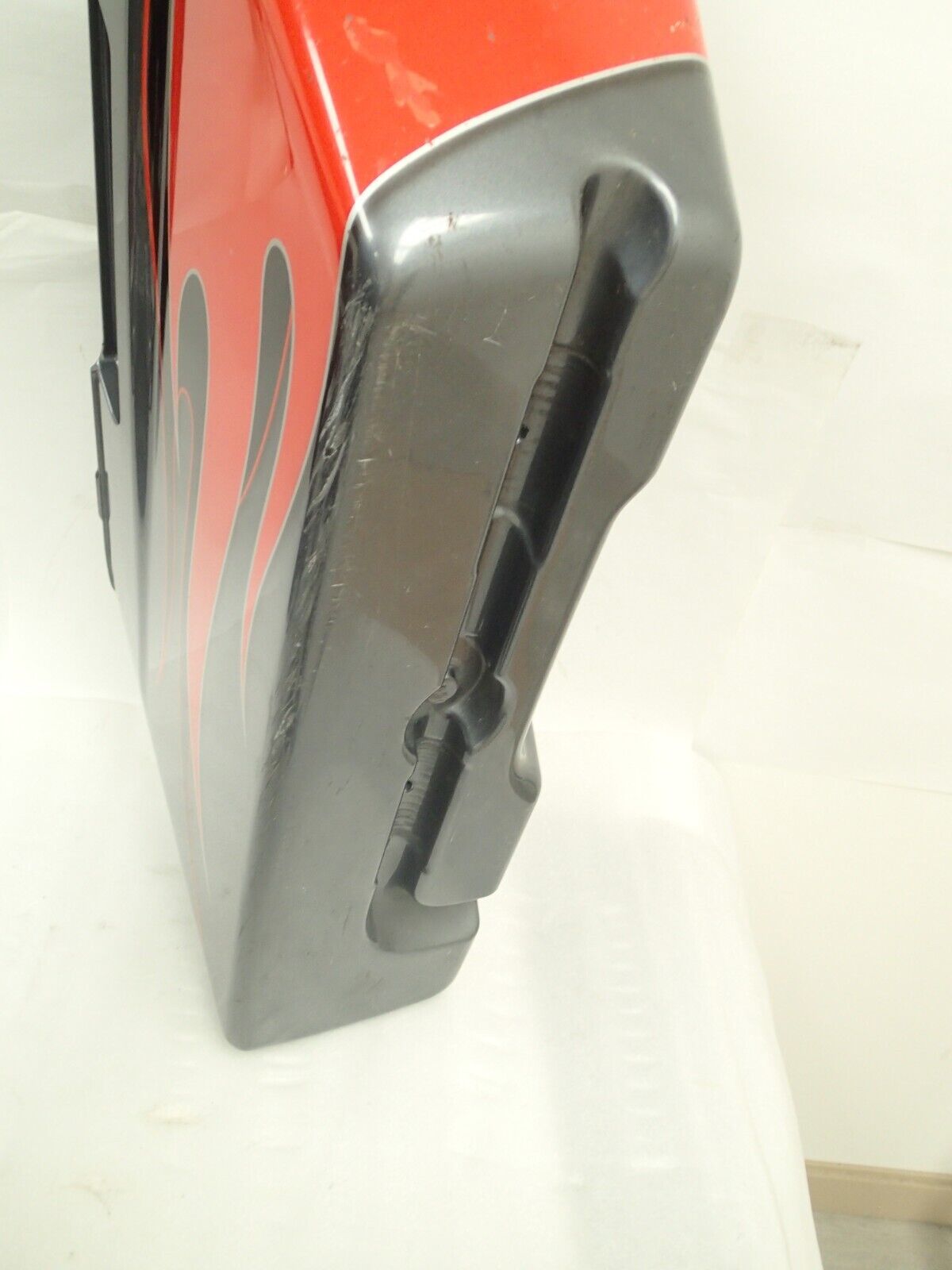 USED Genuine Harley Right Touring Saddlebag 90813-06 Orange flame gray