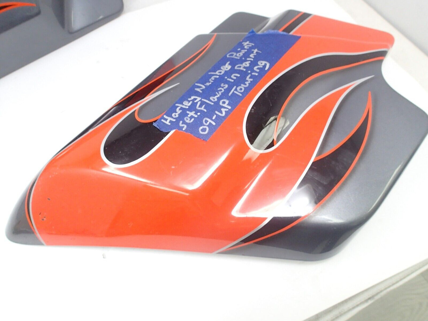 USED HARLEY-DAVIDSON LEFT Right SIDE COVER 09-UP Touring Flame gray Orange