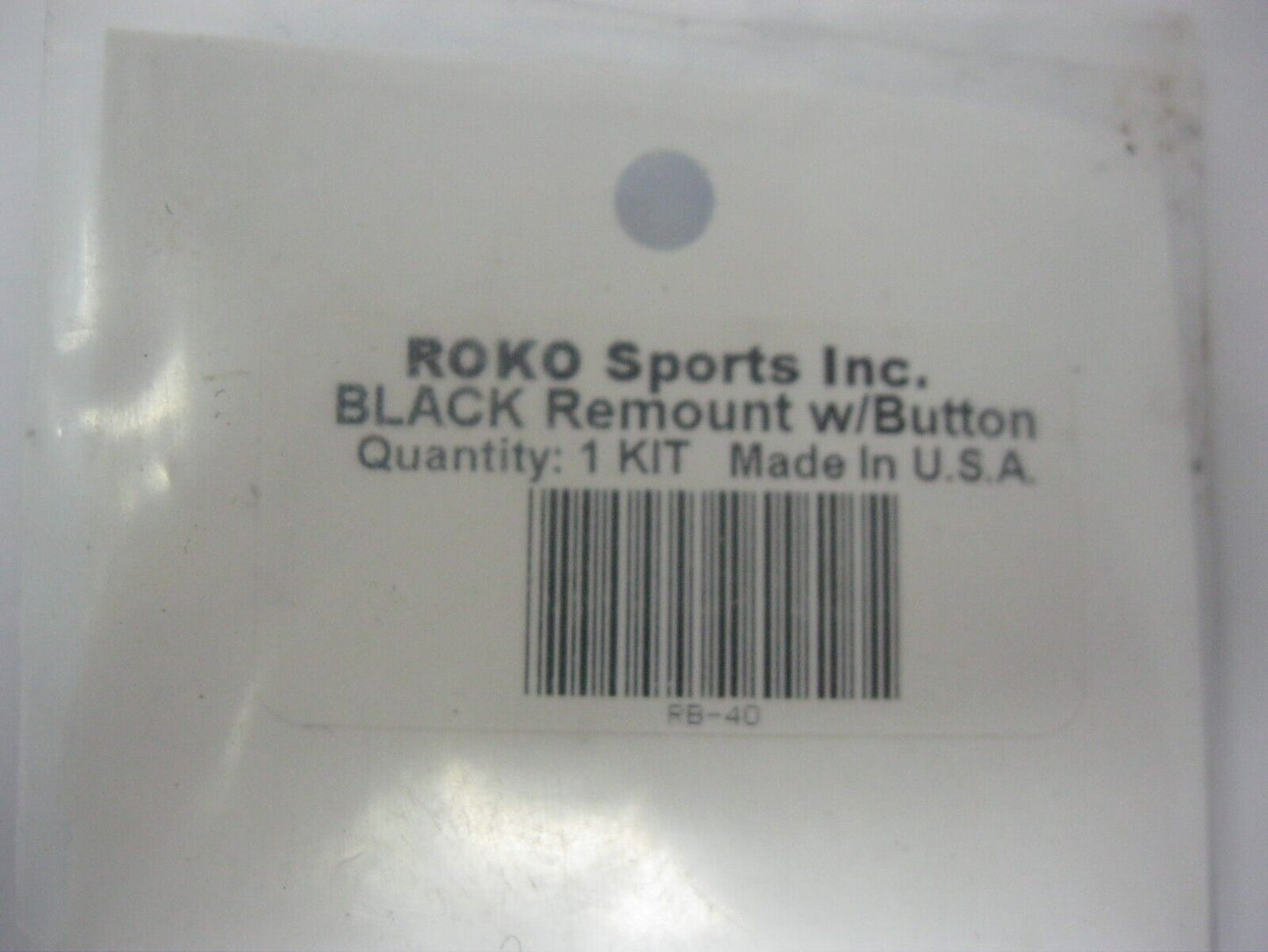 Roko - Black Remount Pads Kit with Button RB-40