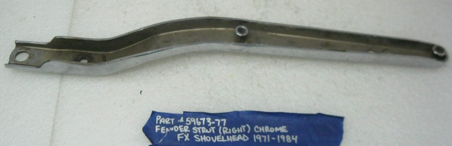 Harley-Davidson OEM 71-84 RIGHT Rear 6-HOLE Fender Support 59673-77