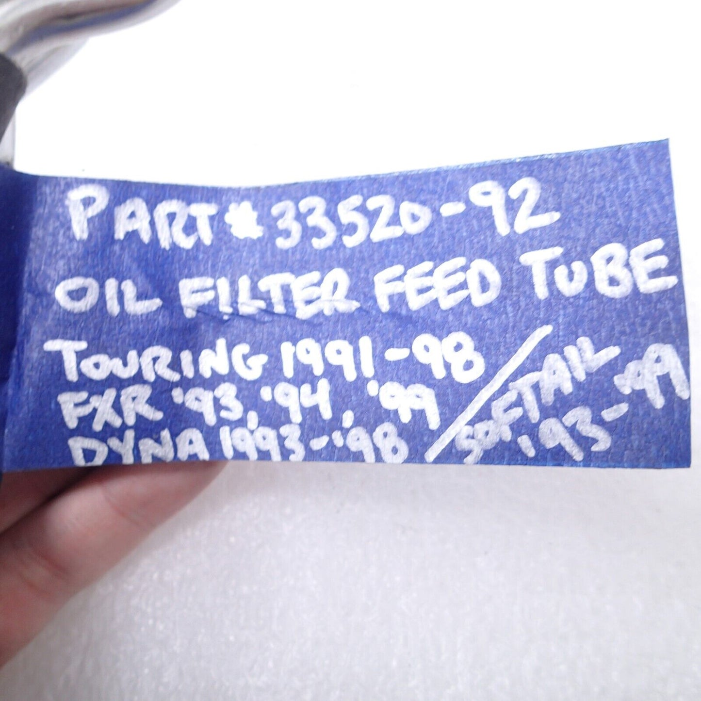 Genuine Harley-Davidson tube feed 33520-92 Oil Hose Pipe Line
