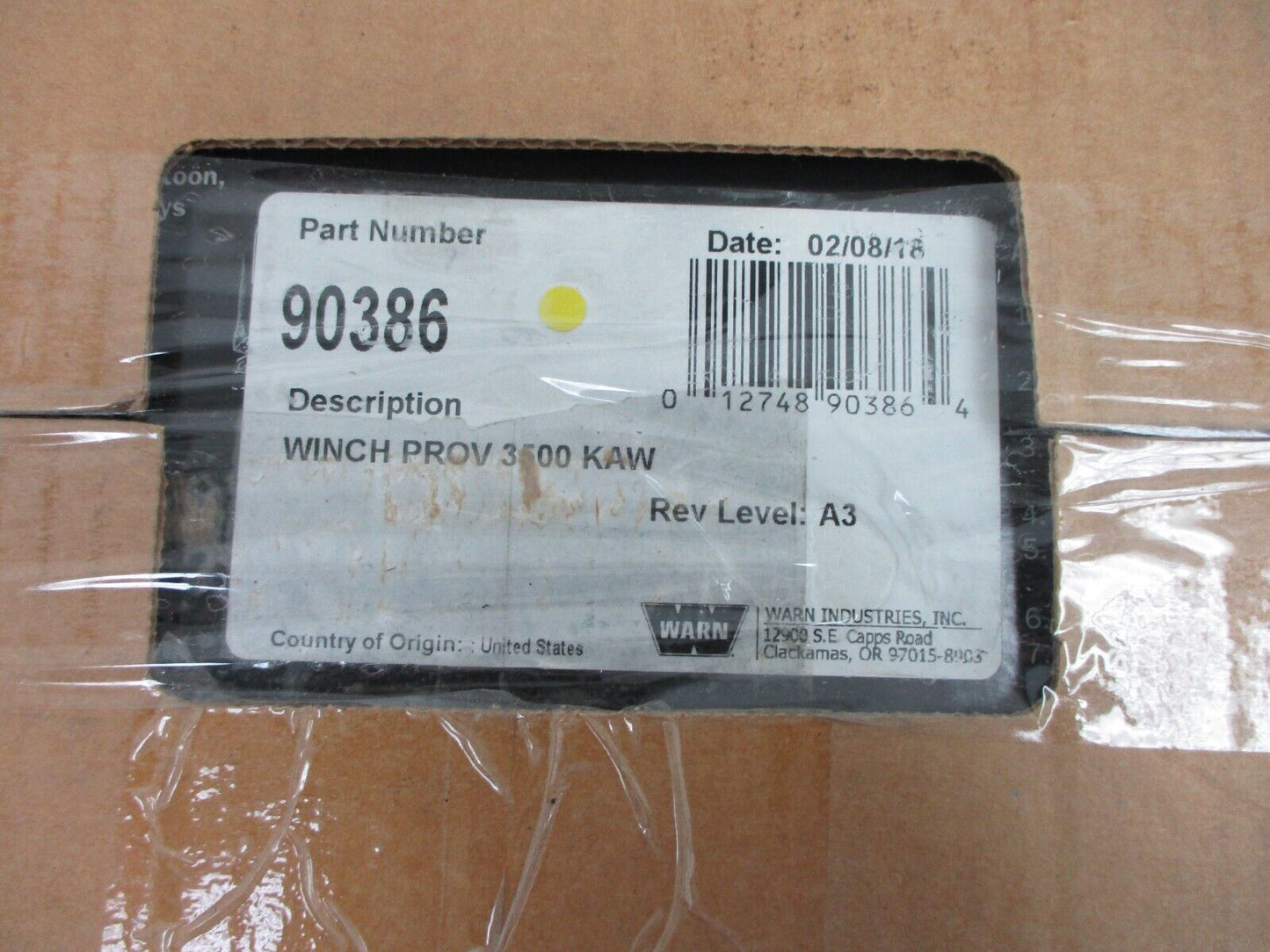 KAWASAKI KW90386 WARN Pro Vantage 3500 Winch 90386