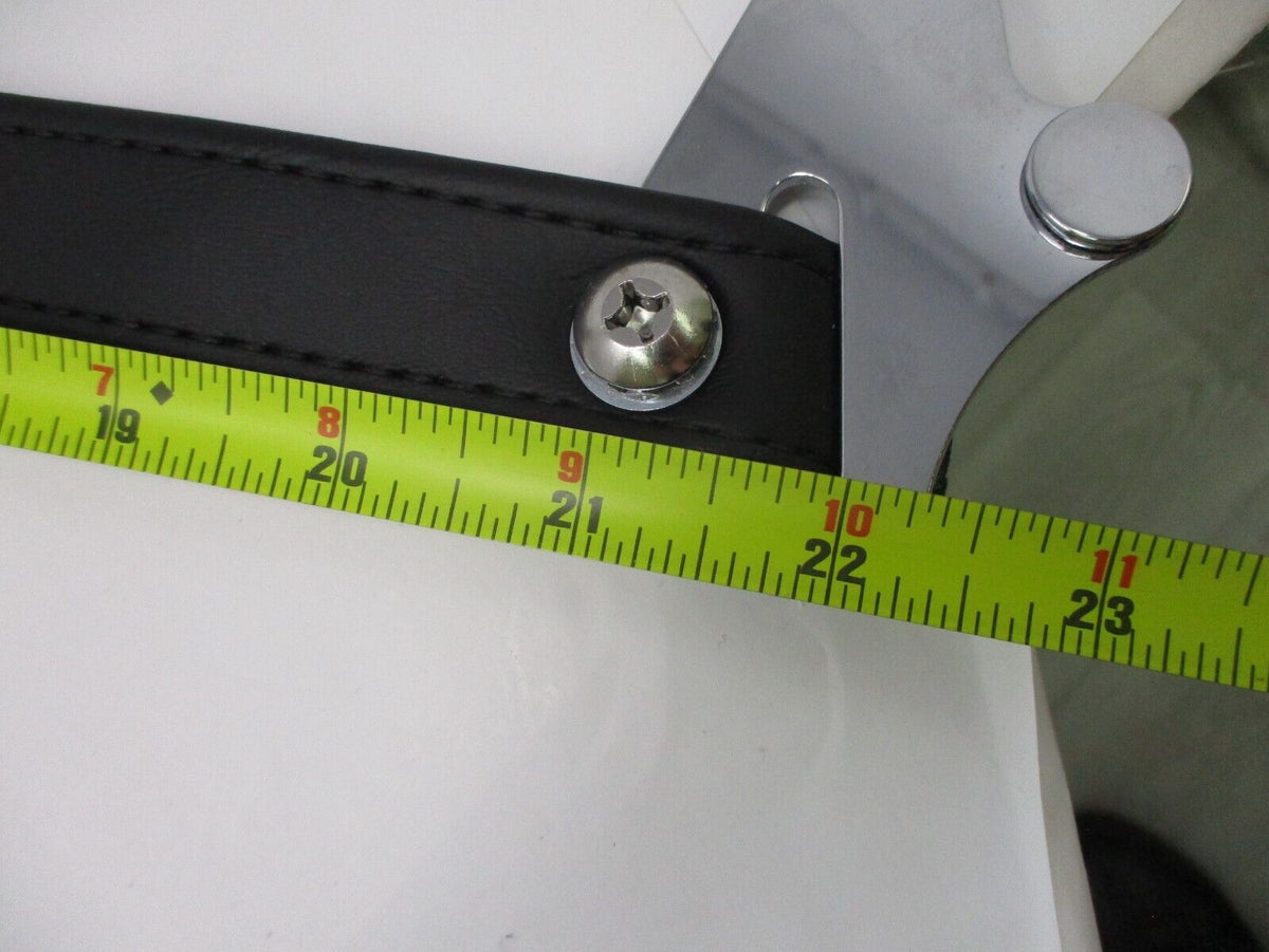 22 inch Harley Seat Belt Passenger Strap Black + EB905 Bracket mounts