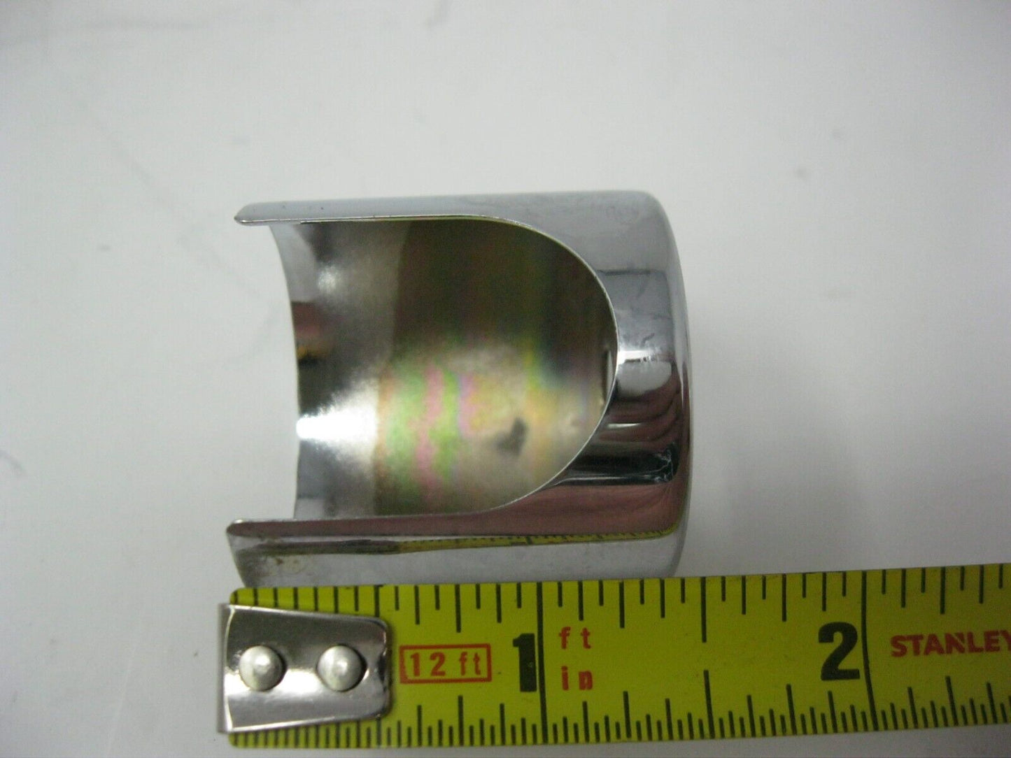 Unbranded Chrome Shock Bolt Covers Appx. 1-15/16" Diameter x 1-3/8" Tall (PAIR)