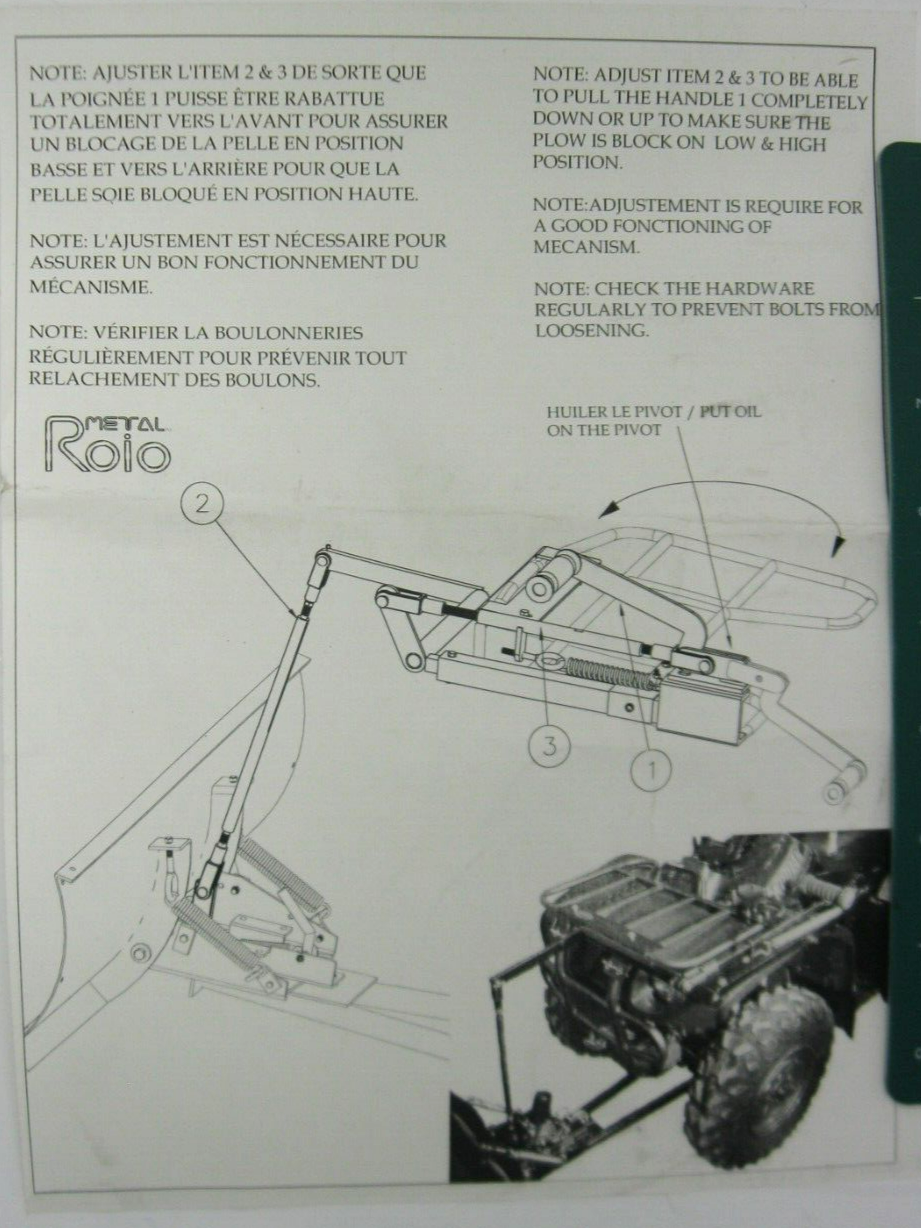 Metal Roio Pro-Lift Plow Lift Kit fo Honda TRX 500 Rubicon (See Notes) 15-4123