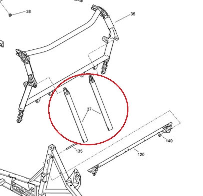 Can-Am OEM 18-20 Maverick Cage Extensions (Selling as a PAIR) 705206280
