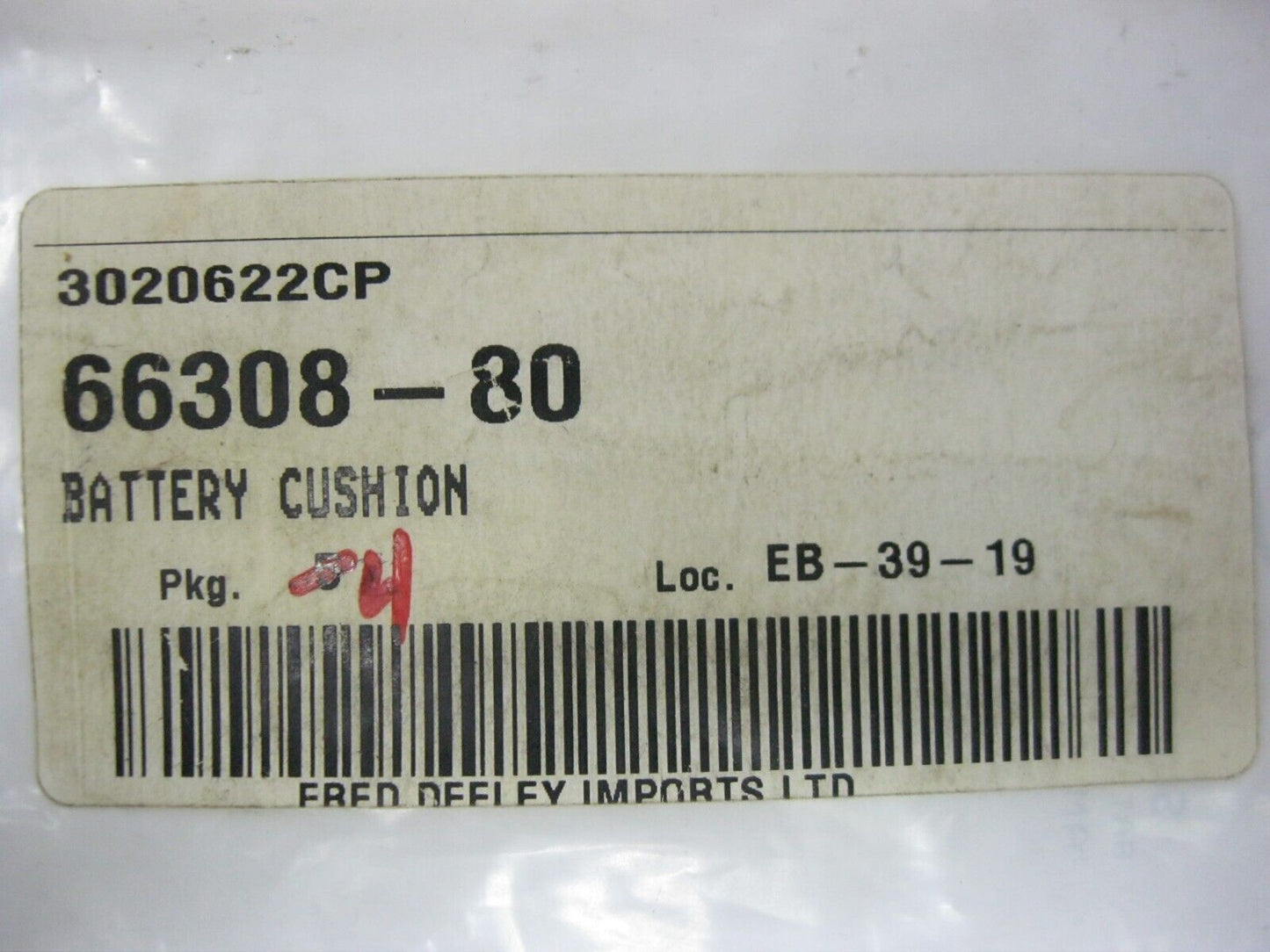Harley-Davidson OEM 80-92 Battery Cushions (4-Pack) 66308-80