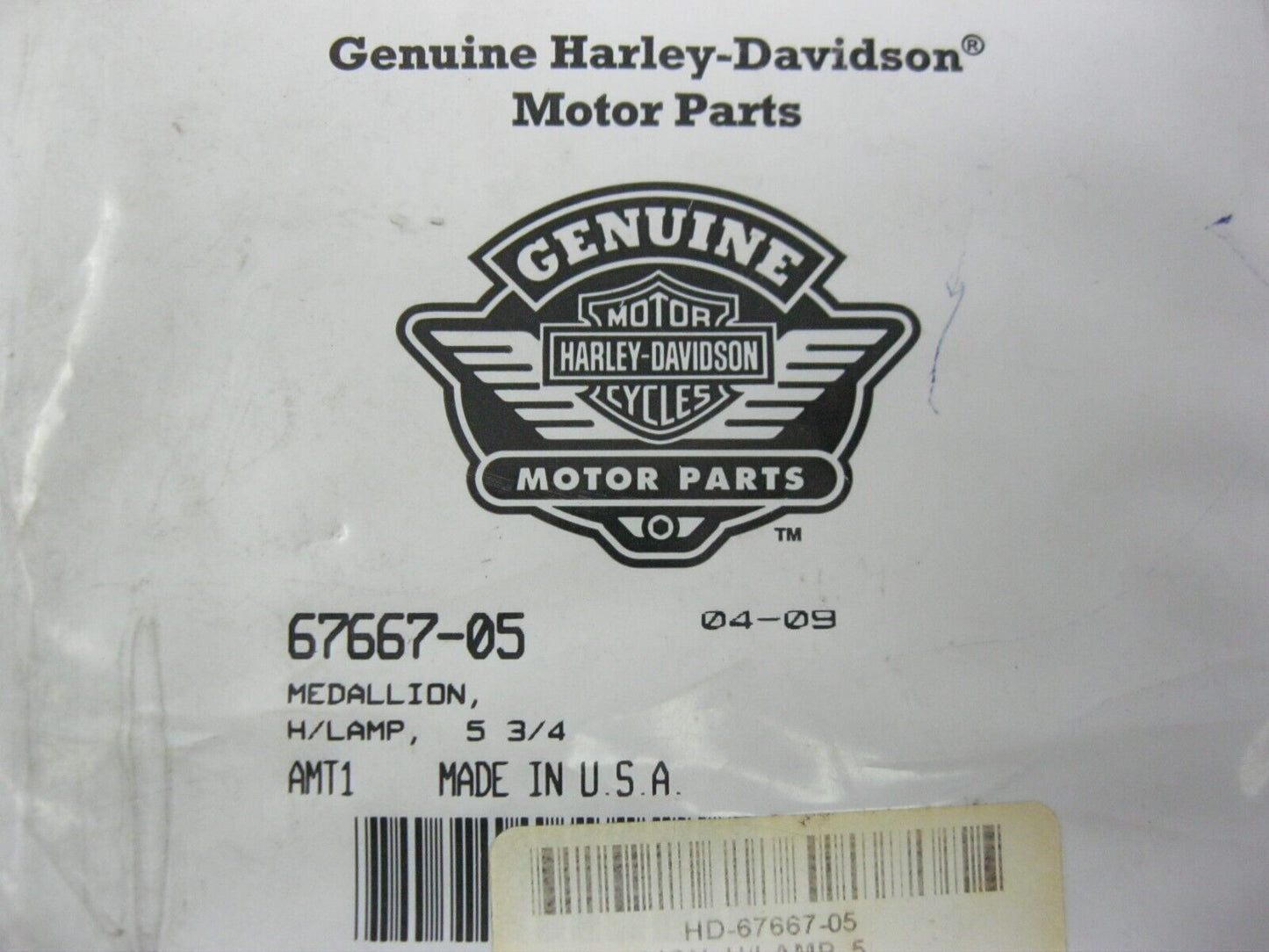 Harley-Davidson OEM 07-22 Headlight Medallion for 5.75" Headlight 67667-05