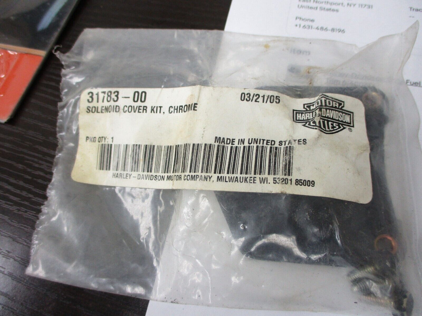 HARLEY DAVIDSON GENUINE SOLENOID COVER KIT BLACK 31783-00