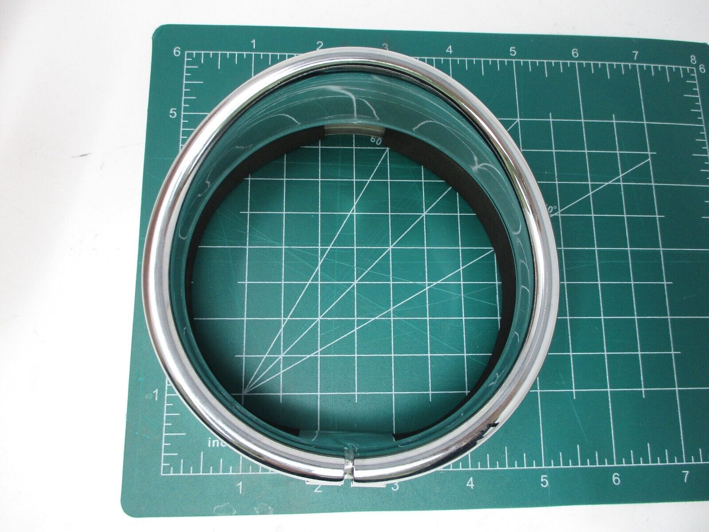 4.5" Auxiliary Light Lamp Trim Ring Bezel Visor Cover Fog For Harley NO SCREW