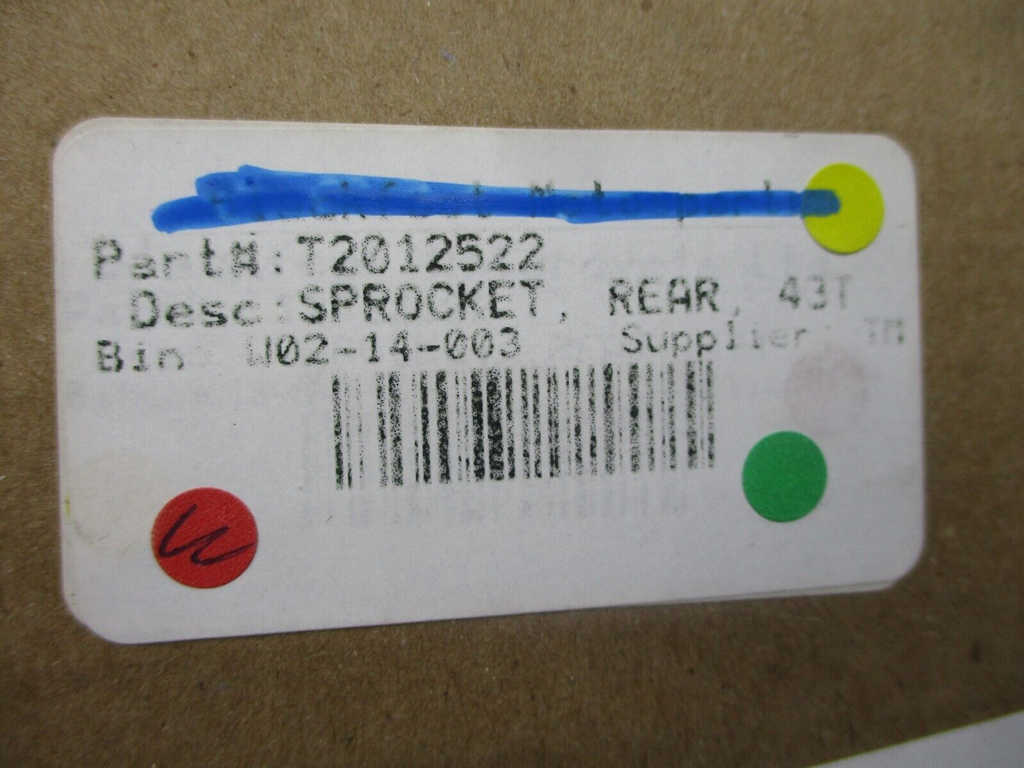Genuine 01-19 Triumph Bonneville Rear Sprocket 520- 43T / T2012522