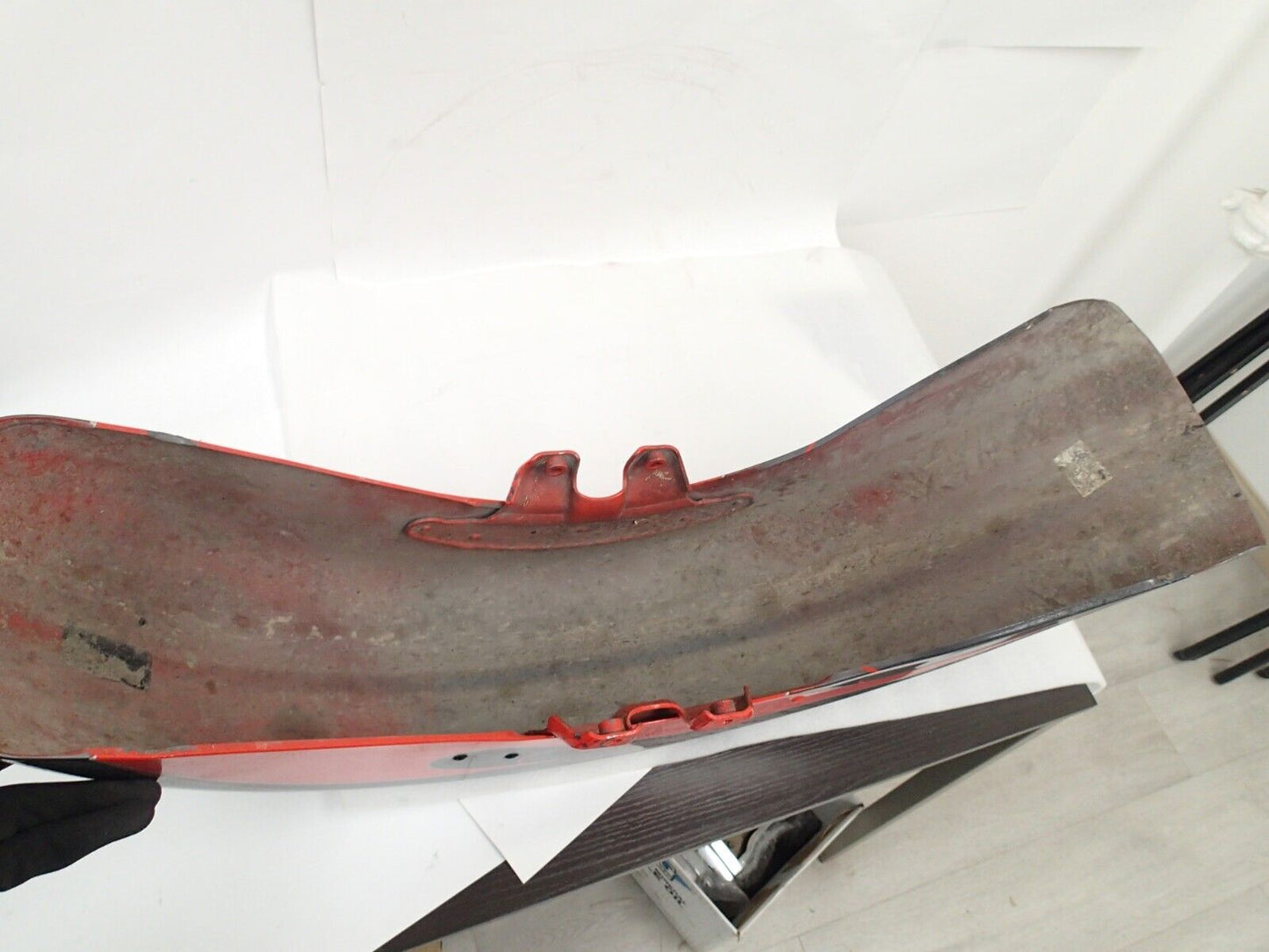 Harley Front Fender 58900009 ORANGE CUSTOME PAINT FLAME GRAY (See VIdeo)
