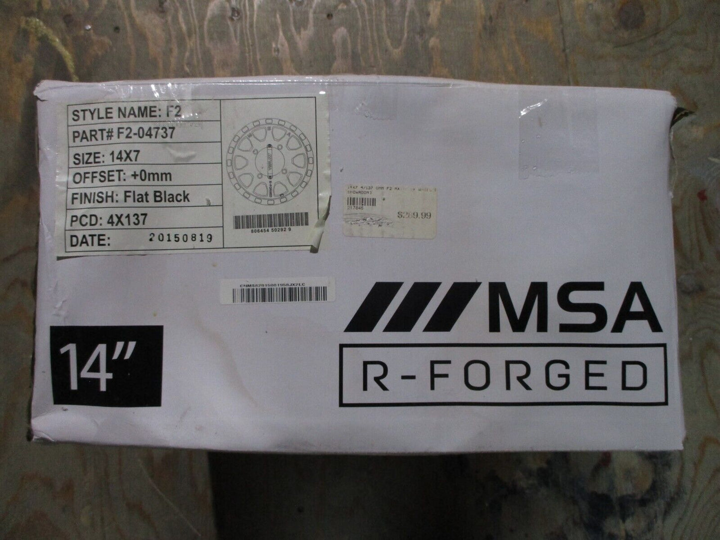 MSA Wheel R-Forged F2 04737 4e50s 14''x7'' 806454502929