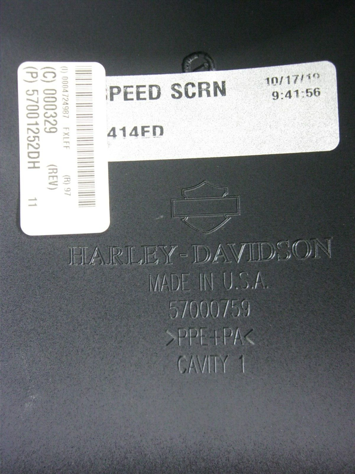 Harley-Davidson OEM 17-24 FXLRS FXDLS Vivid Black Speed Screen 57000740DH