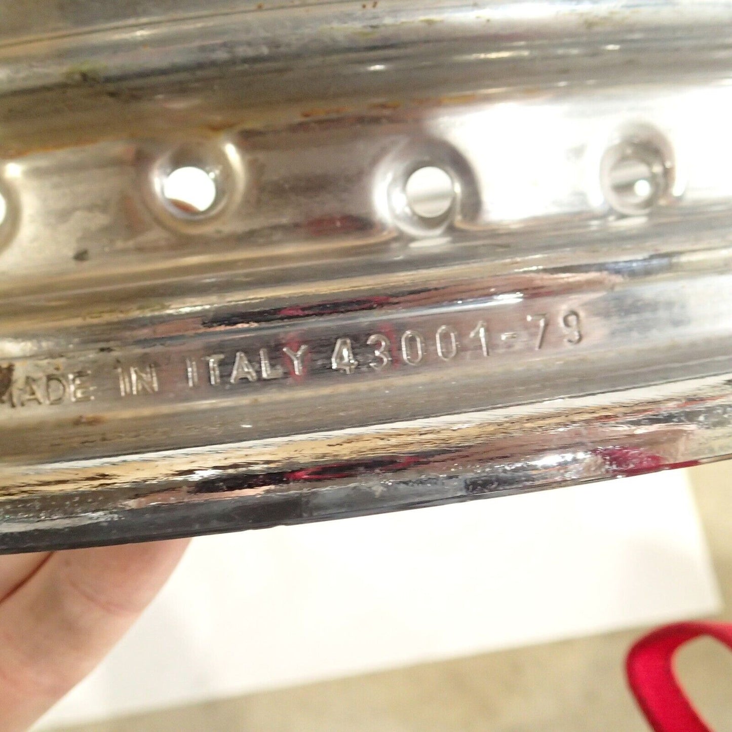 07-14 Harley Dyna Super Glide FXDC Wheel Chrome 19" Front USED BENT 43570-06 #15