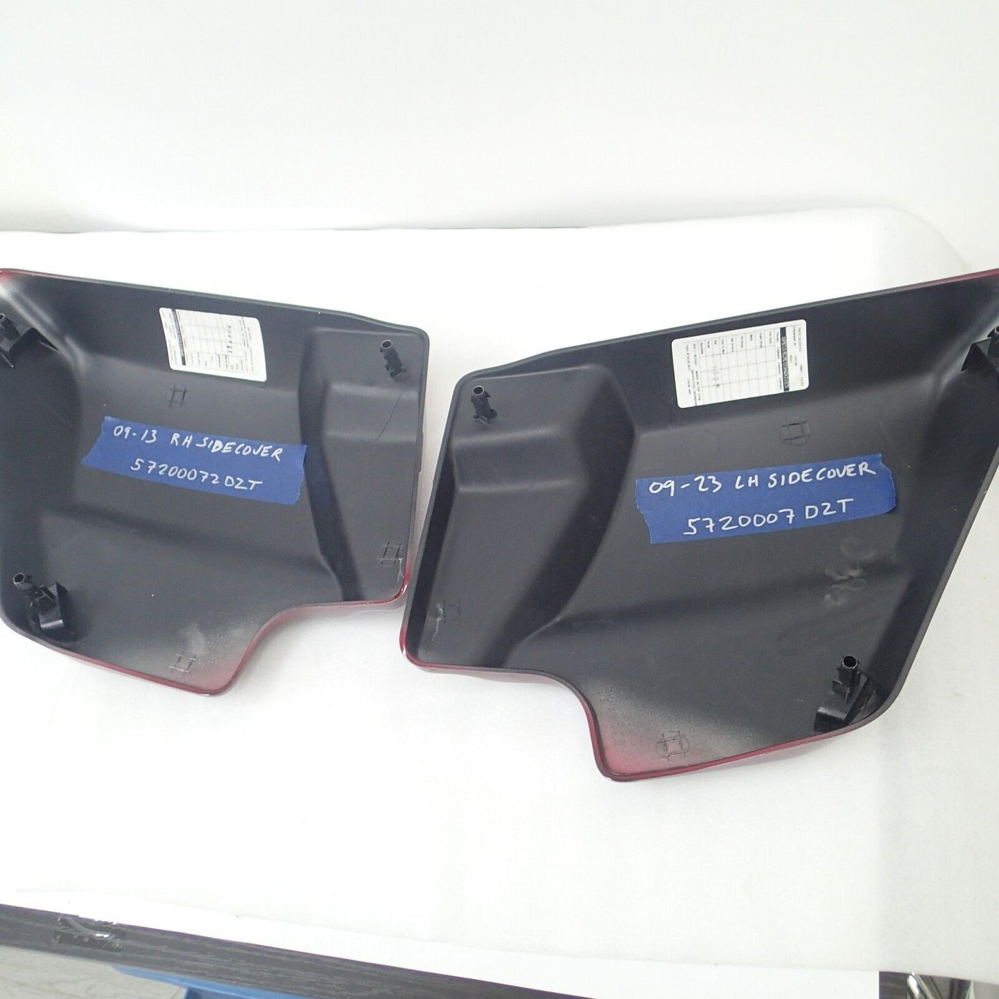 HARLEY Side Fairing Cover Panel Left Right VELOCITY RED SUNGLO 57200072DZT SET