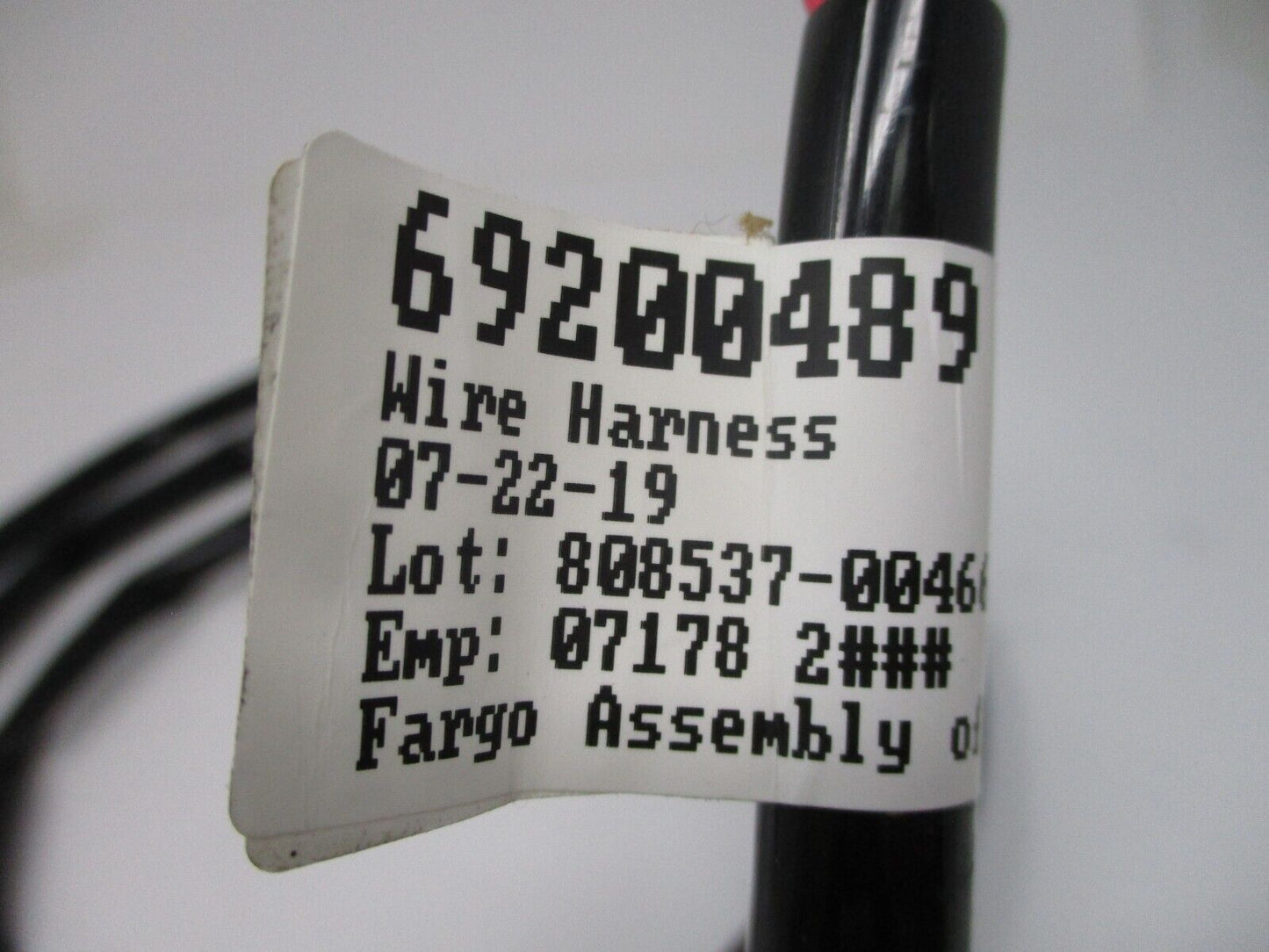 Harley-Davidson Audio Amplifier Jumper, rear speaker Harness Wire Cable 69200489