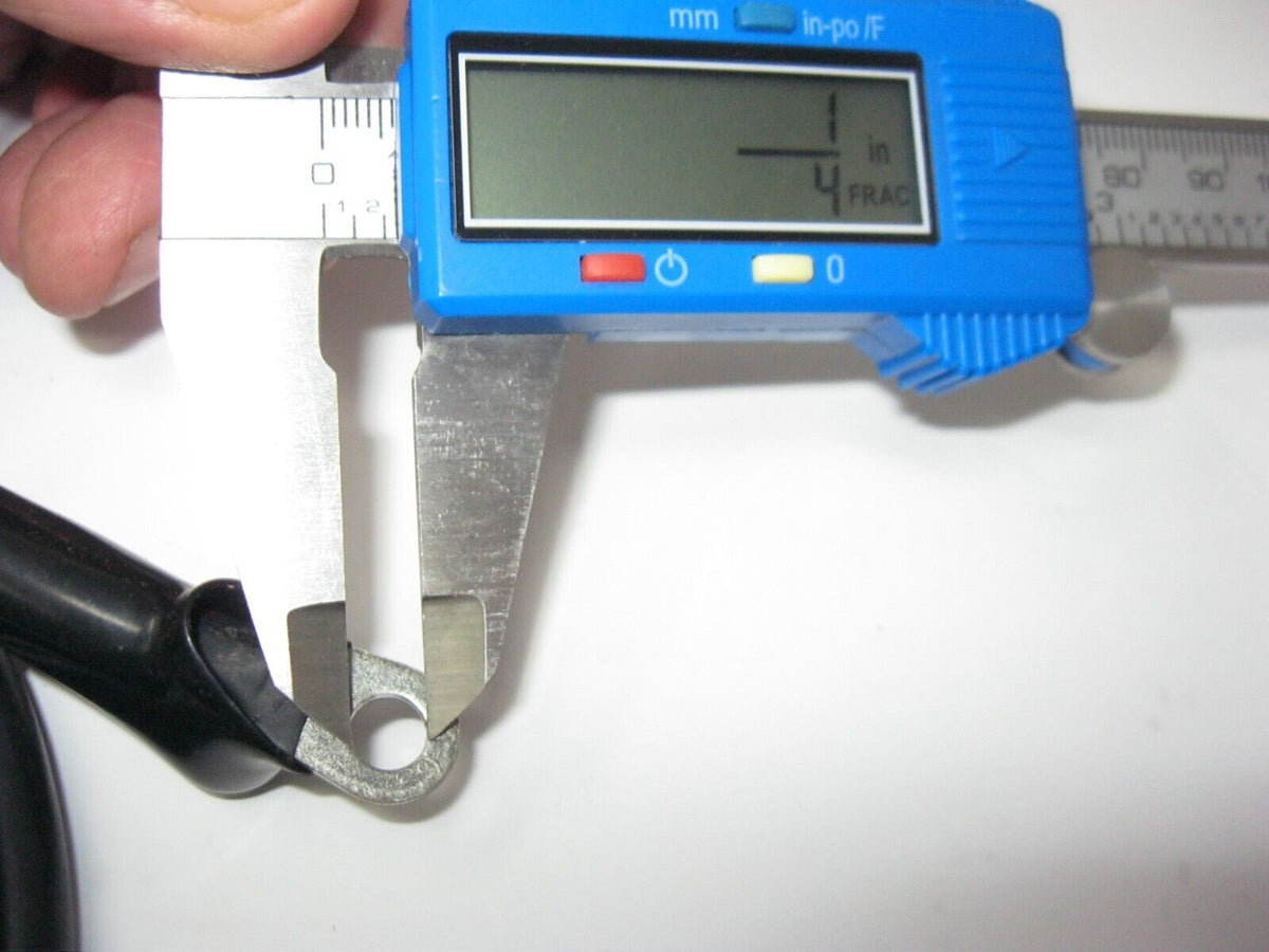 Appx. 42" Power Cable with 1/4' connectors and rubber boots (Single Cable)