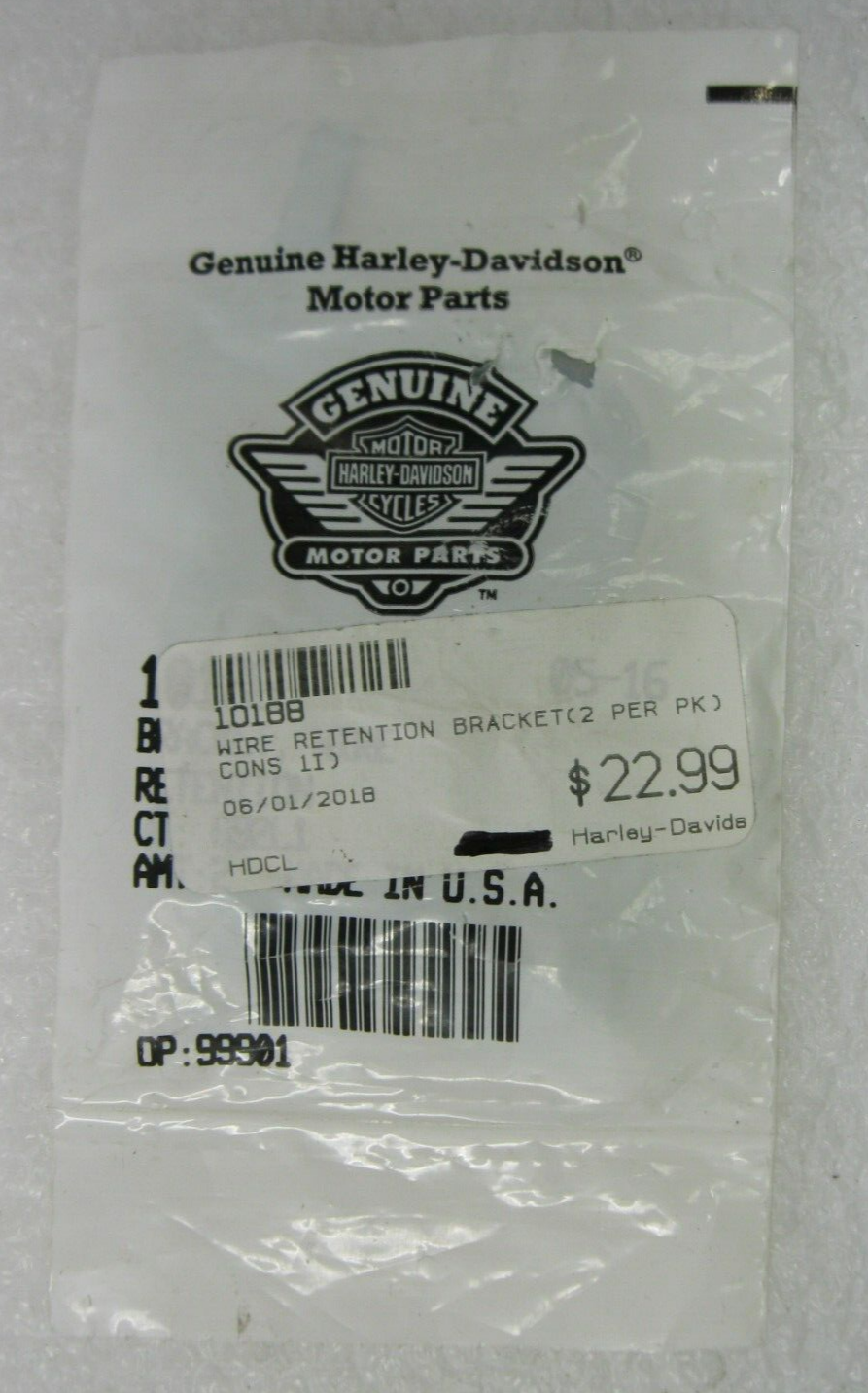 Harley-Davidson OEM 97-05 Wire Retention Bracket (2-Pack) 10188
