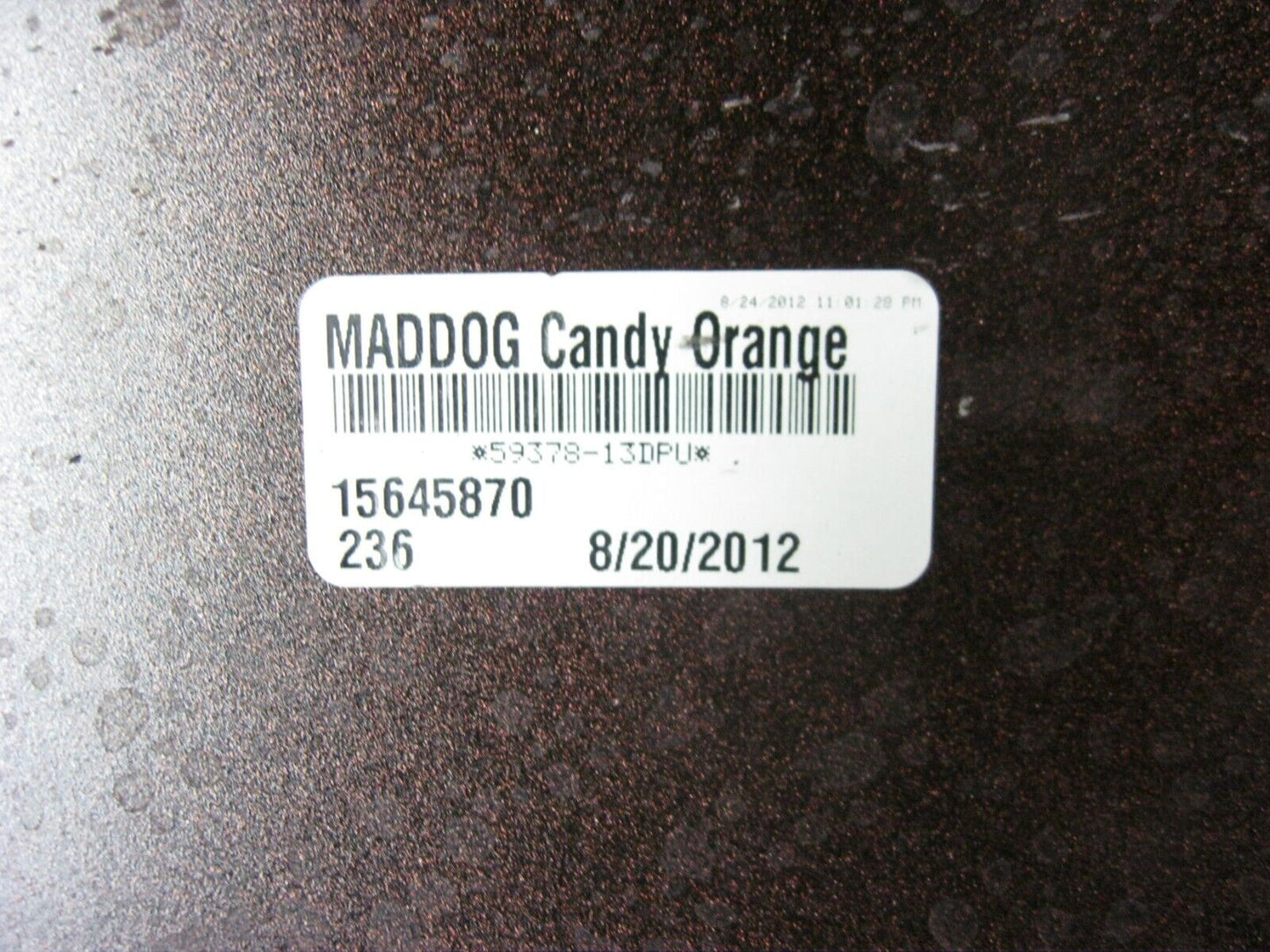 Harley-Davidson OEM 2013 FLTRX MADDOG Candy Orange Rear Fender 60575-13DPU