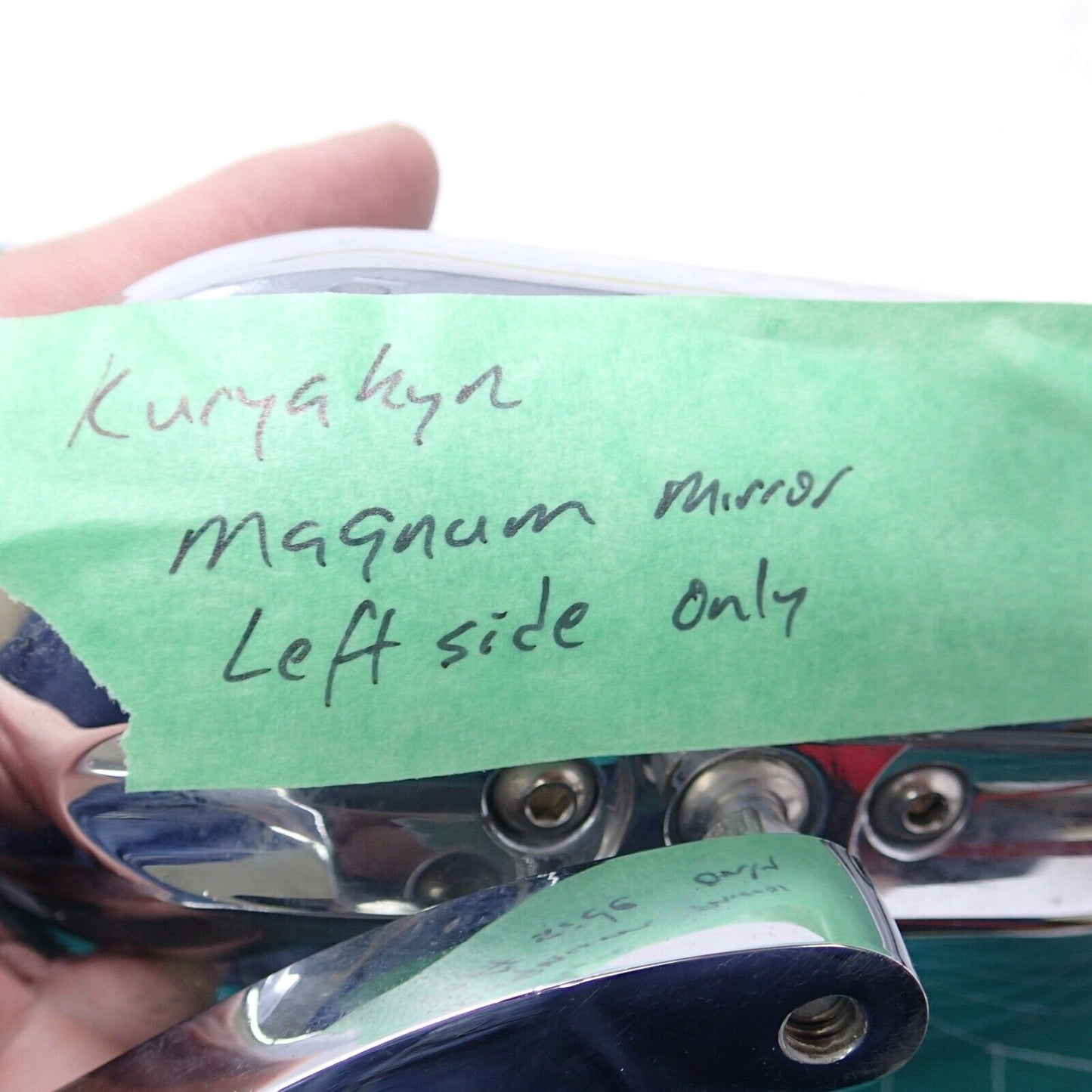 Kuryakyn 1428 Chrome Magnum Small Flat Glass Mirror LEFT SIDE ONLY - USED