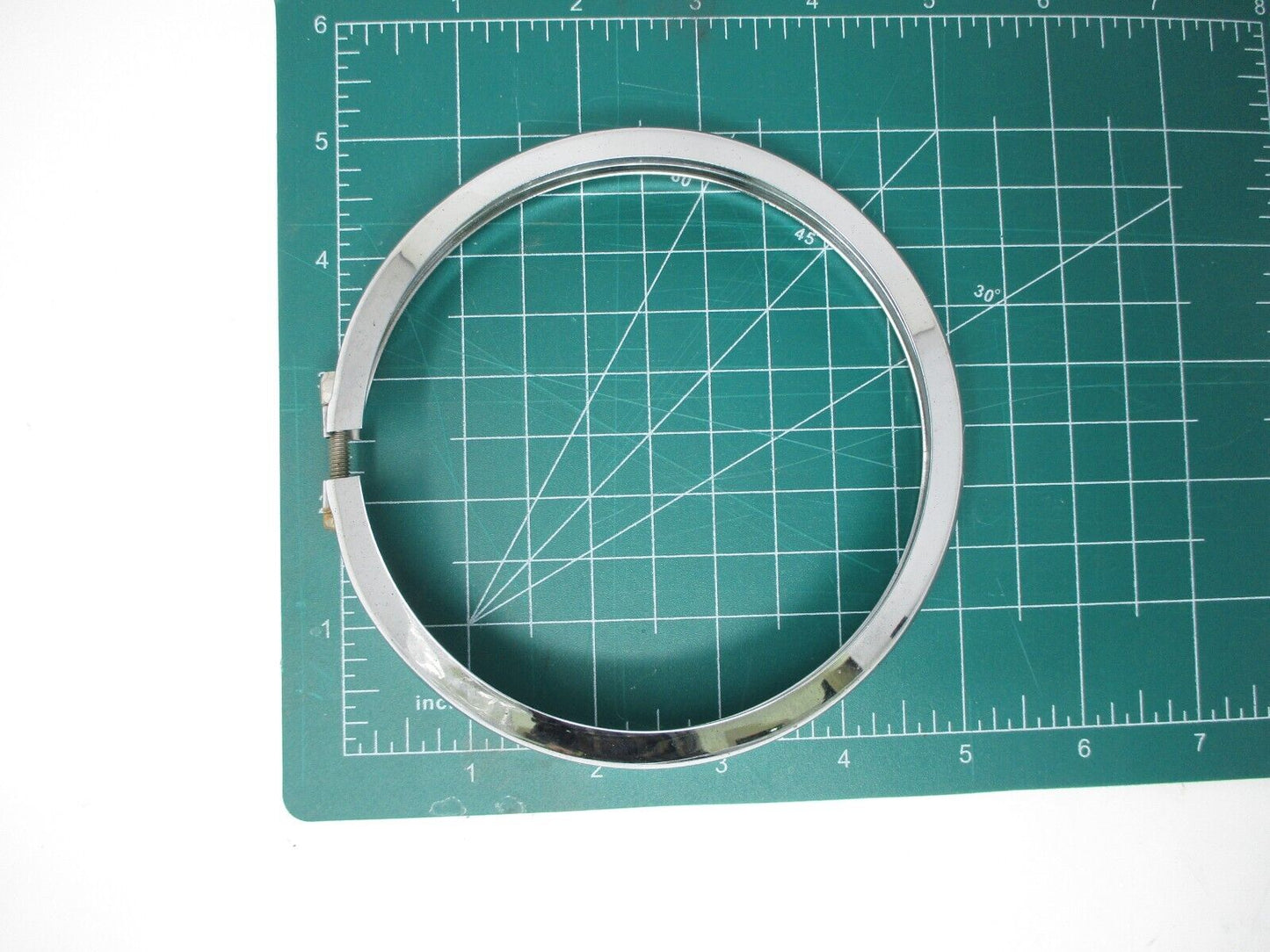 1962up HARLEY 4.5'' chrome aux light trim ring 61400353 SINGLE TRIM ONLY