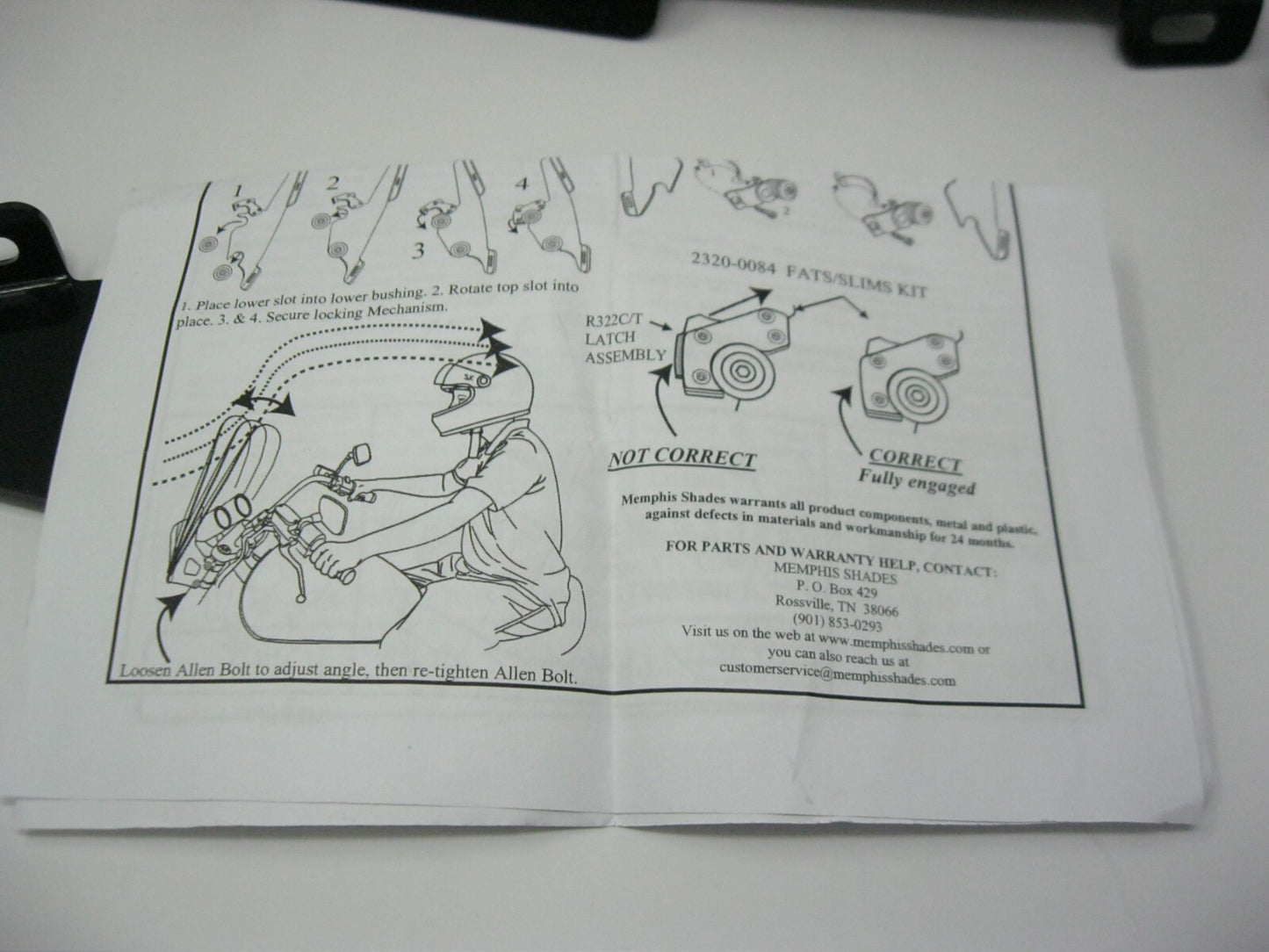 Unbranded - Possibly Memphis Shades Windshield Mount Kit - Exact Fitment Unknown