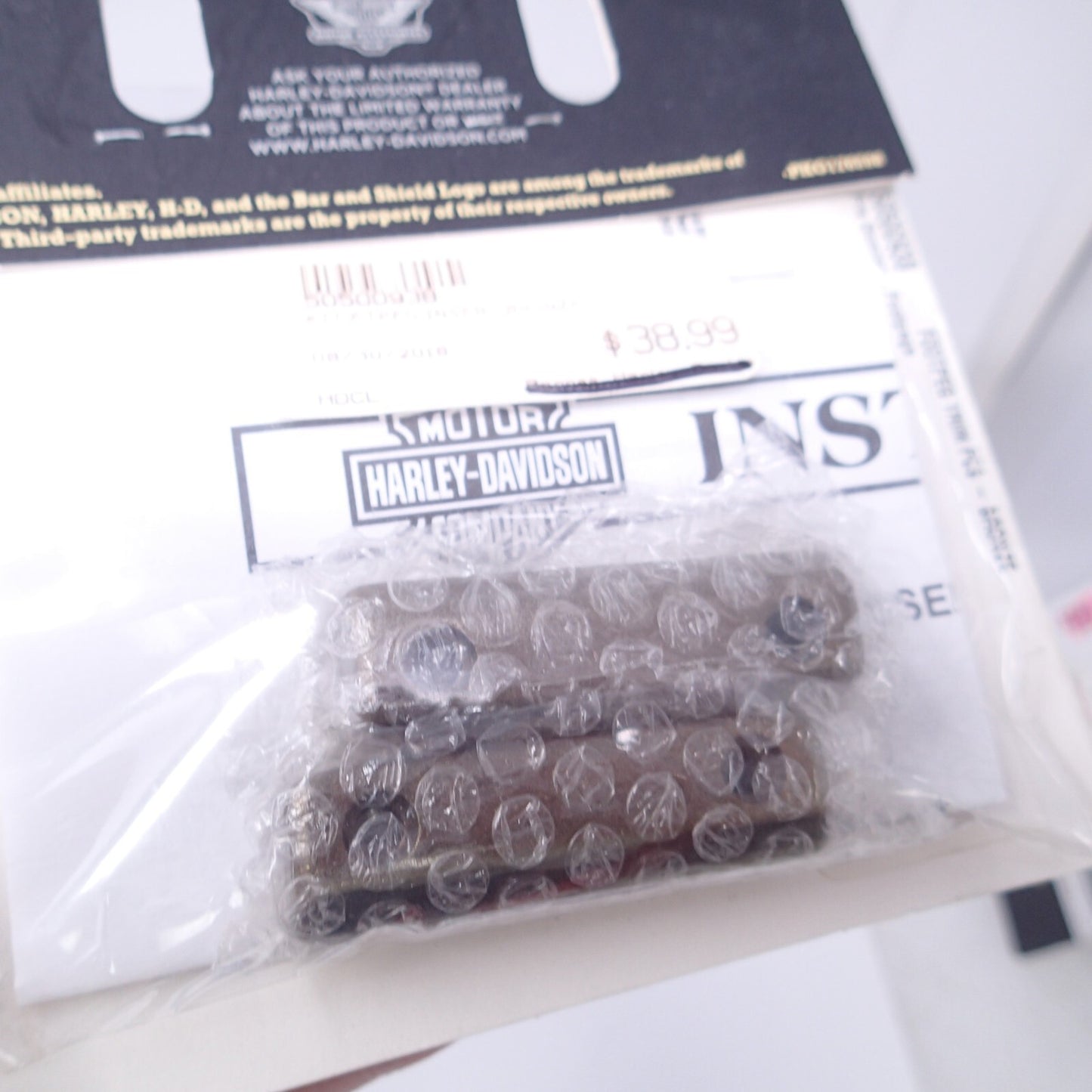 Harley Davidson Dominion Footpeg Trim Pieces New - Bronze - 50500938