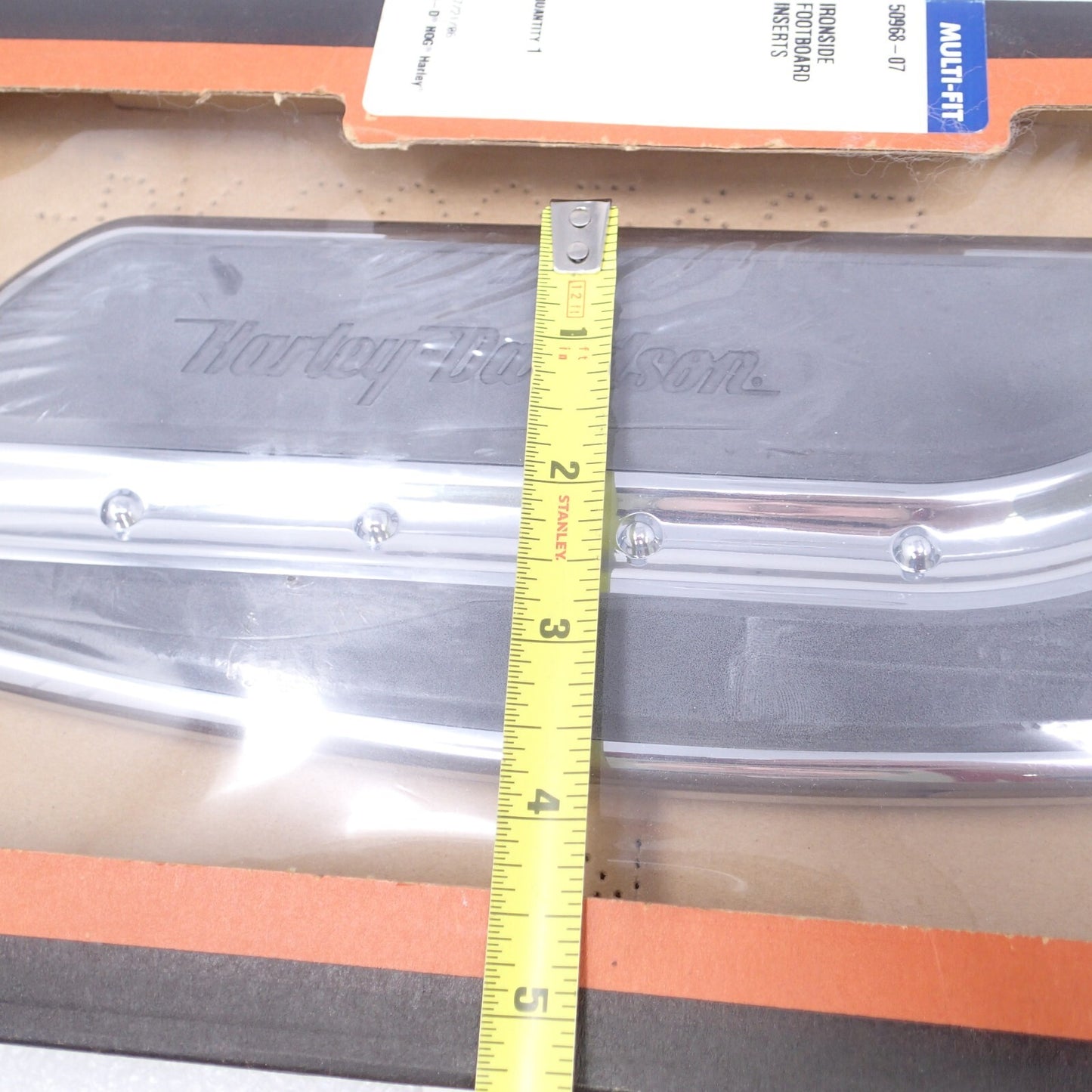 Harley Ironside Rider Footboard Inserts New - 50968-07